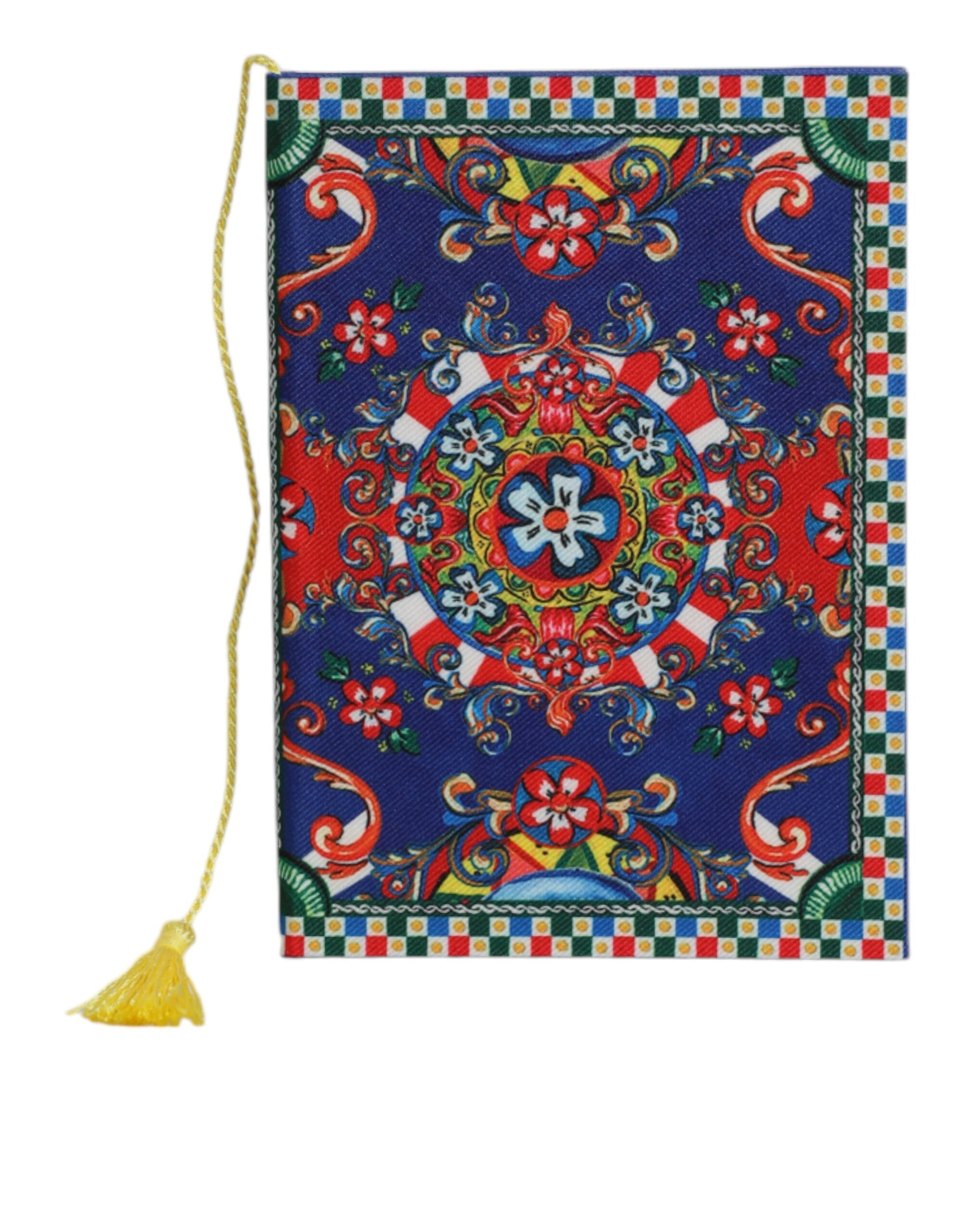 Dolce & Gabbana Multicolor Polyester Carretto Siciliano Print Notebook Dolce & Gabbana