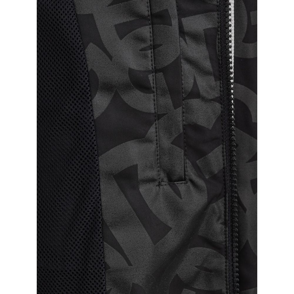 Dolce & Gabbana Black Polyester Shell Jacket Dolce & Gabbana