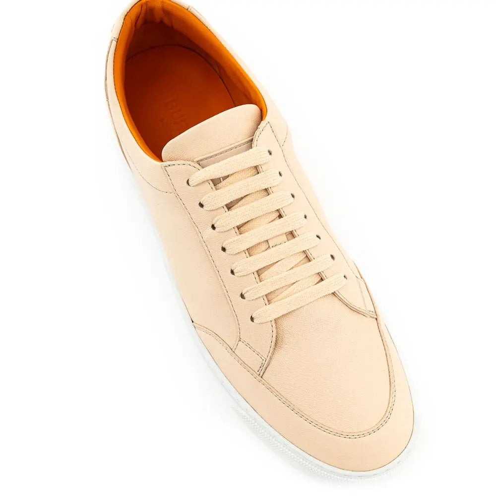 Burberry Pink Leather Low Top Sneakers Burberry