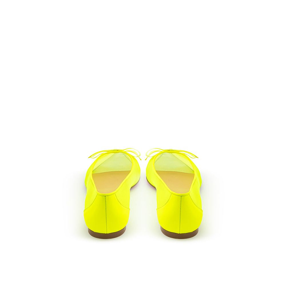 Christian Louboutin Yellow Mesh Ballet Flats Christian Louboutin
