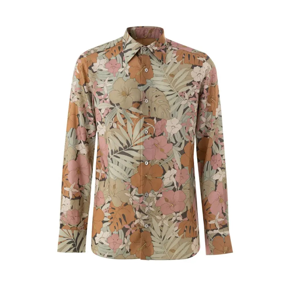 Tom Ford Multicolor Lyocell Pattern Shirt Tom Ford