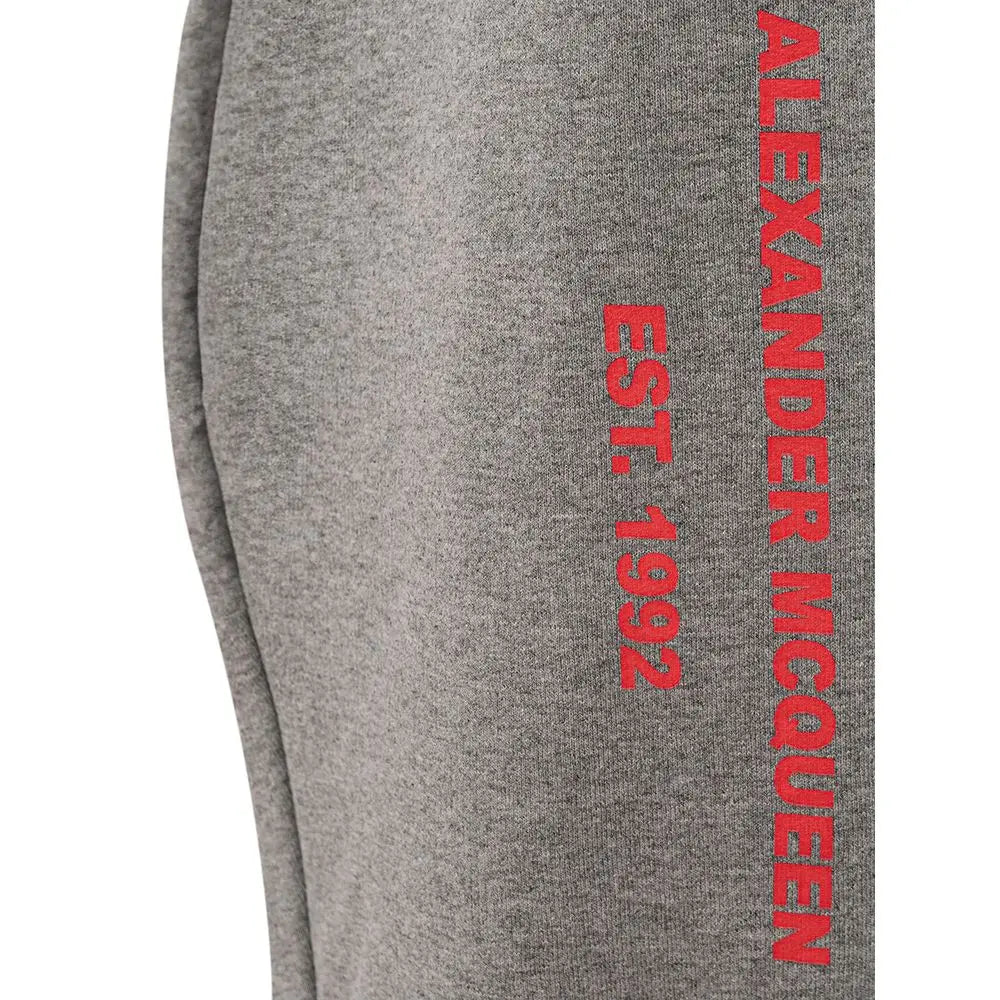 Alexander McQueen Gray Cotton Athletic Pants Alexander McQueen