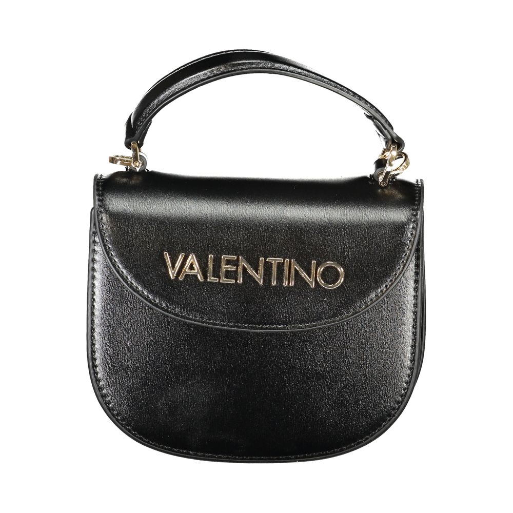 Mario Valentino Nero Polyurethane Women's Bag with Handle and Shoulder Strap Mario Valentino