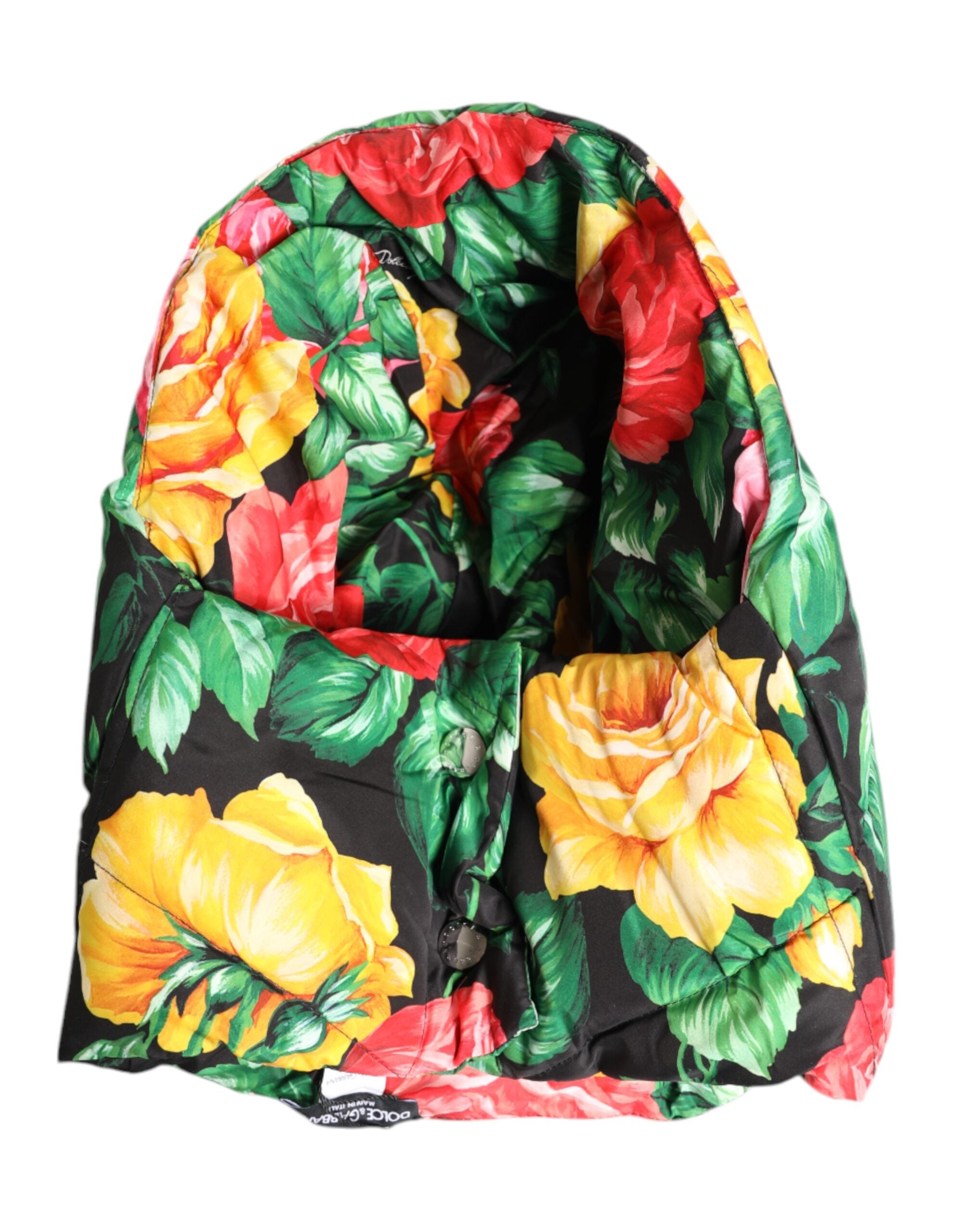 Dolce & Gabbana Multicolor Floral Print Whole Head Wrap Hat Dolce & Gabbana