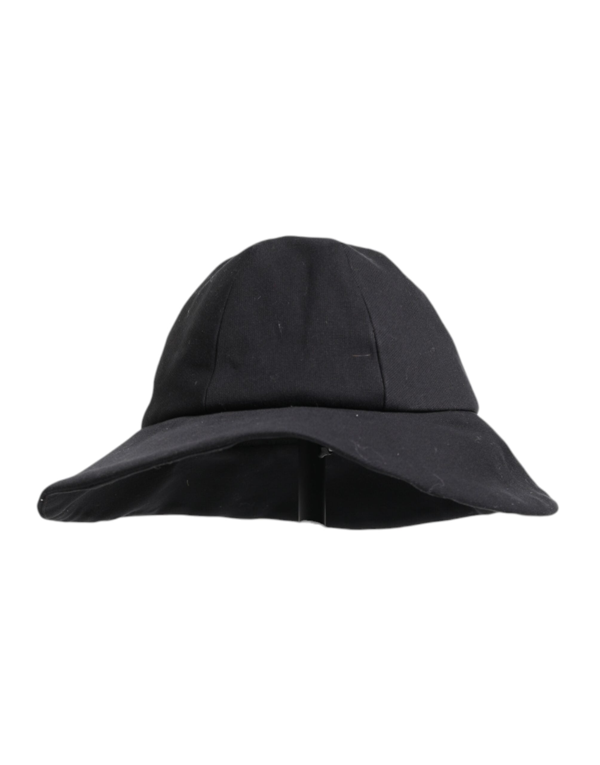 Dolce & Gabbana Black Cotton Wide Brim Bucket Hat Dolce & Gabbana