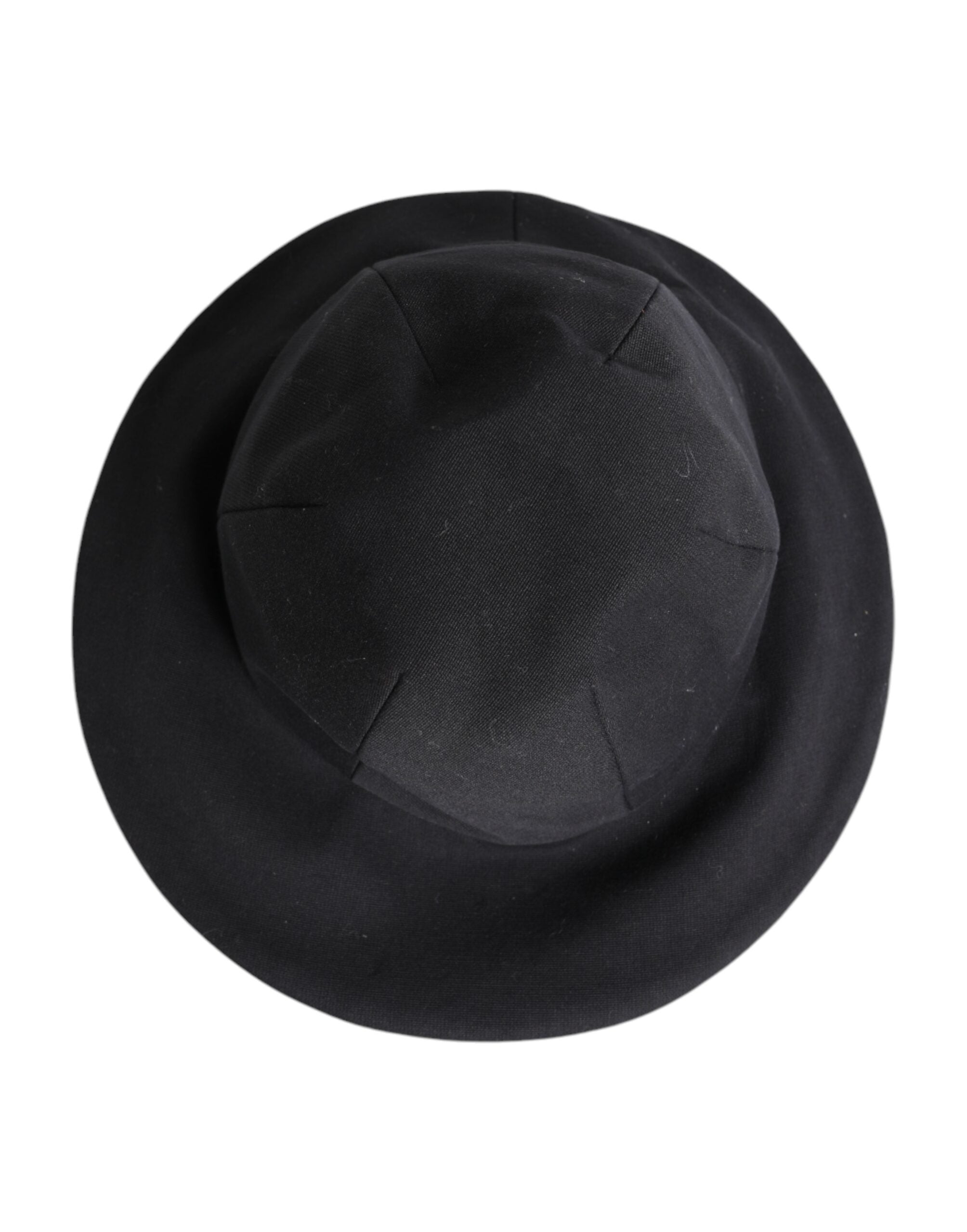 Dolce & Gabbana Black Cotton Wide Brim Bucket Hat Dolce & Gabbana