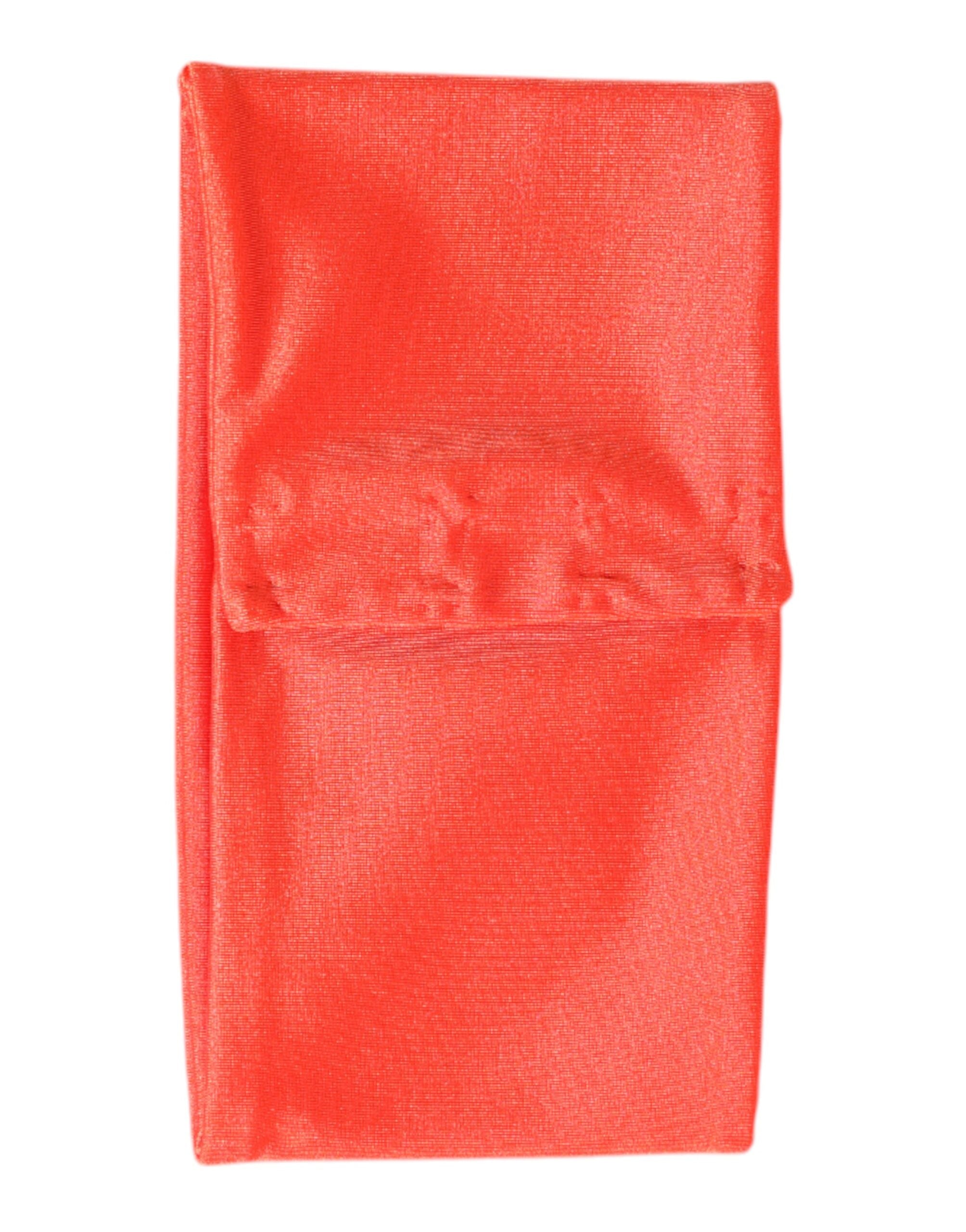 Dolce & Gabbana Orange Nylon Stretch Women Neck Warmer Scarf Dolce & Gabbana