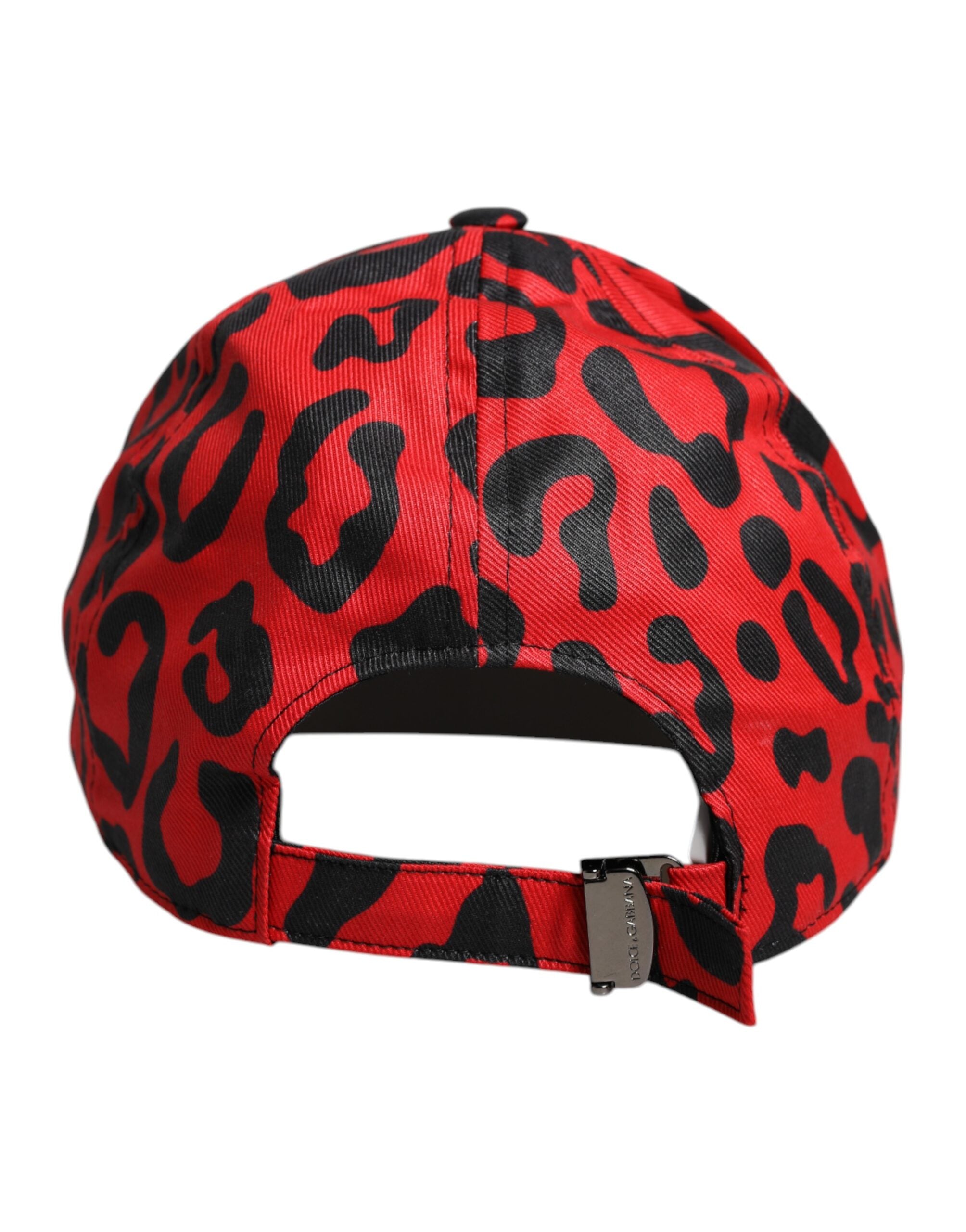 Dolce & Gabbana Red Cotton 6 Panels Women Baseball Cap Dolce & Gabbana