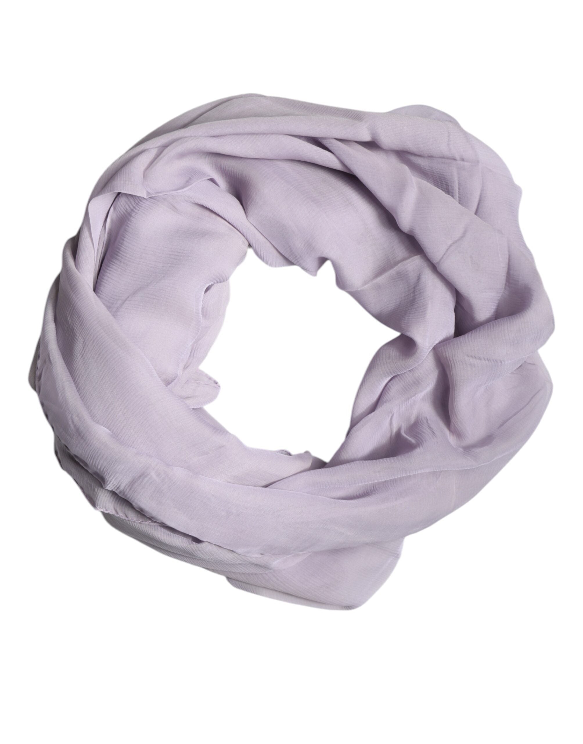 Dolce & Gabbana Purple Silk Rectangle Wrap Shawl Scarf Dolce & Gabbana