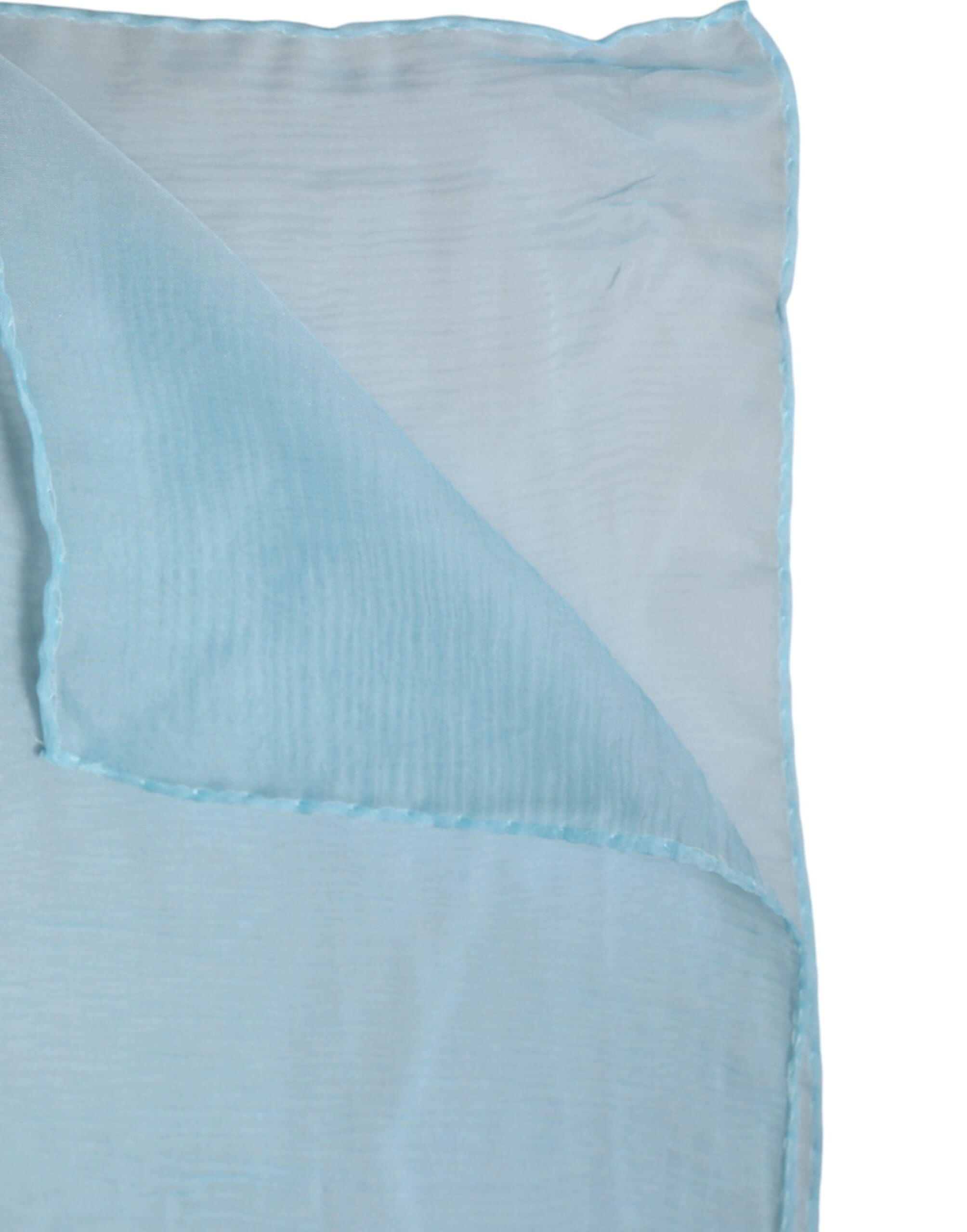 Dolce & Gabbana Light Blue Silk Rectangle Wrap Shawl Scarf Dolce & Gabbana
