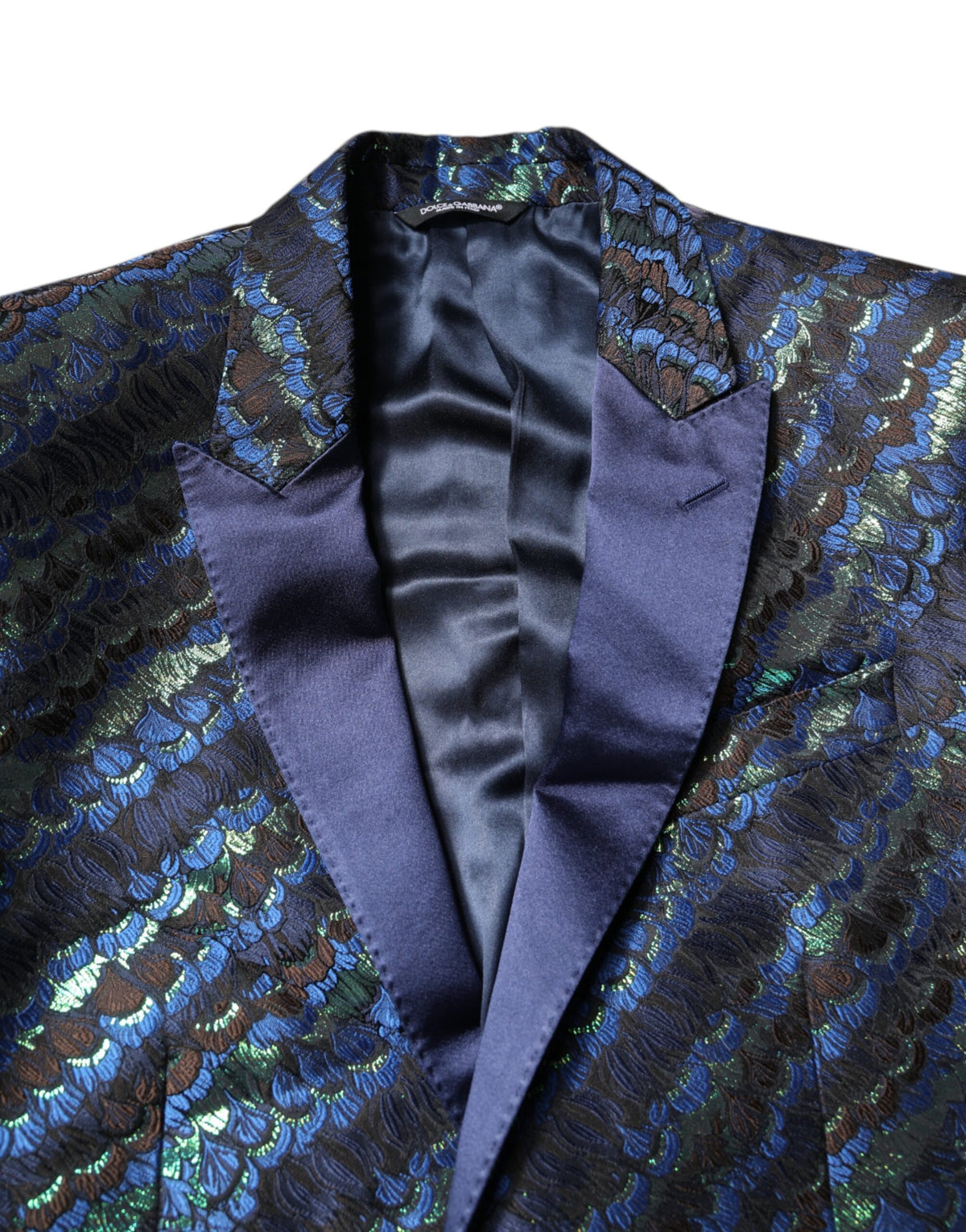 Dolce & Gabbana Multicolor Polyester Jacquard 2 Piece Suit