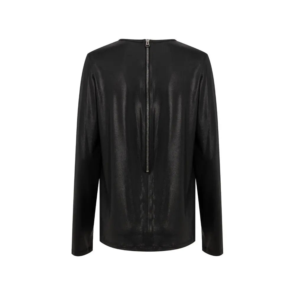 Tom Ford Black Viscose Long Sleeve T-Shirt