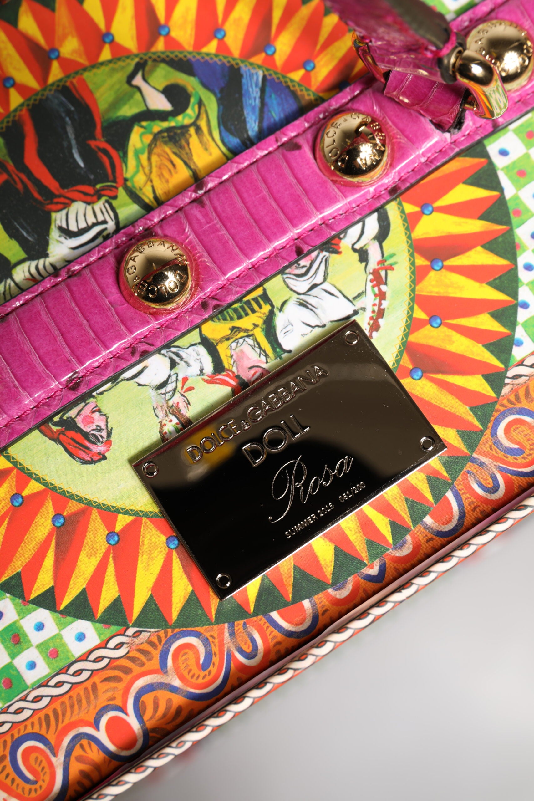 Dolce & Gabbana Pink Dress Ceramic Porcelain Fashion Leather Sicily Dolls Dolce & Gabbana