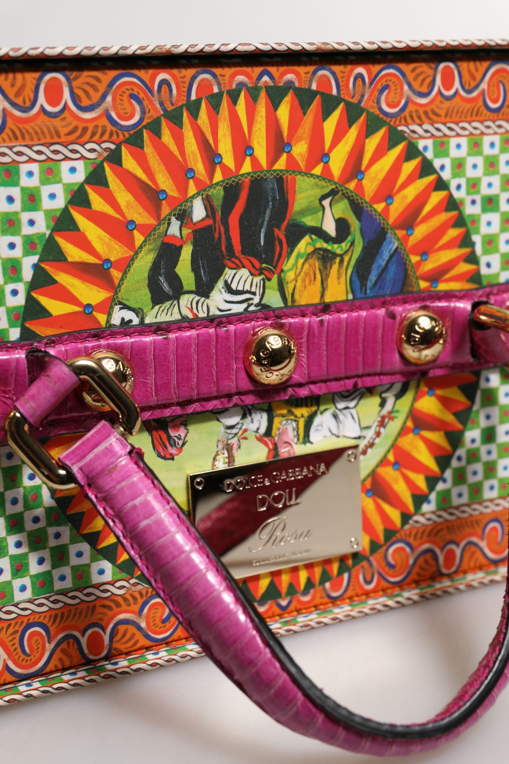 Dolce & Gabbana Pink Dress Ceramic Porcelain Fashion Leather Sicily Dolls Dolce & Gabbana