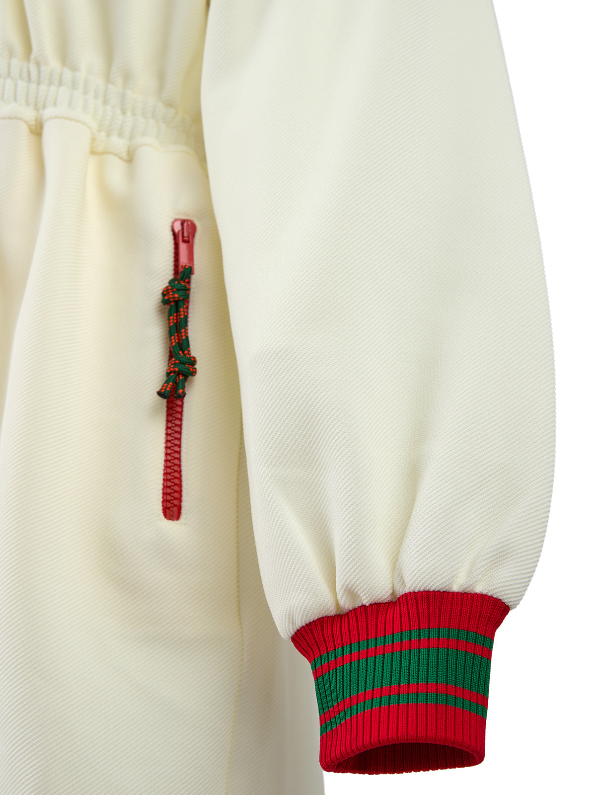 Gucci Cream Polyester Hooded Logo Sweatsuit Gucci