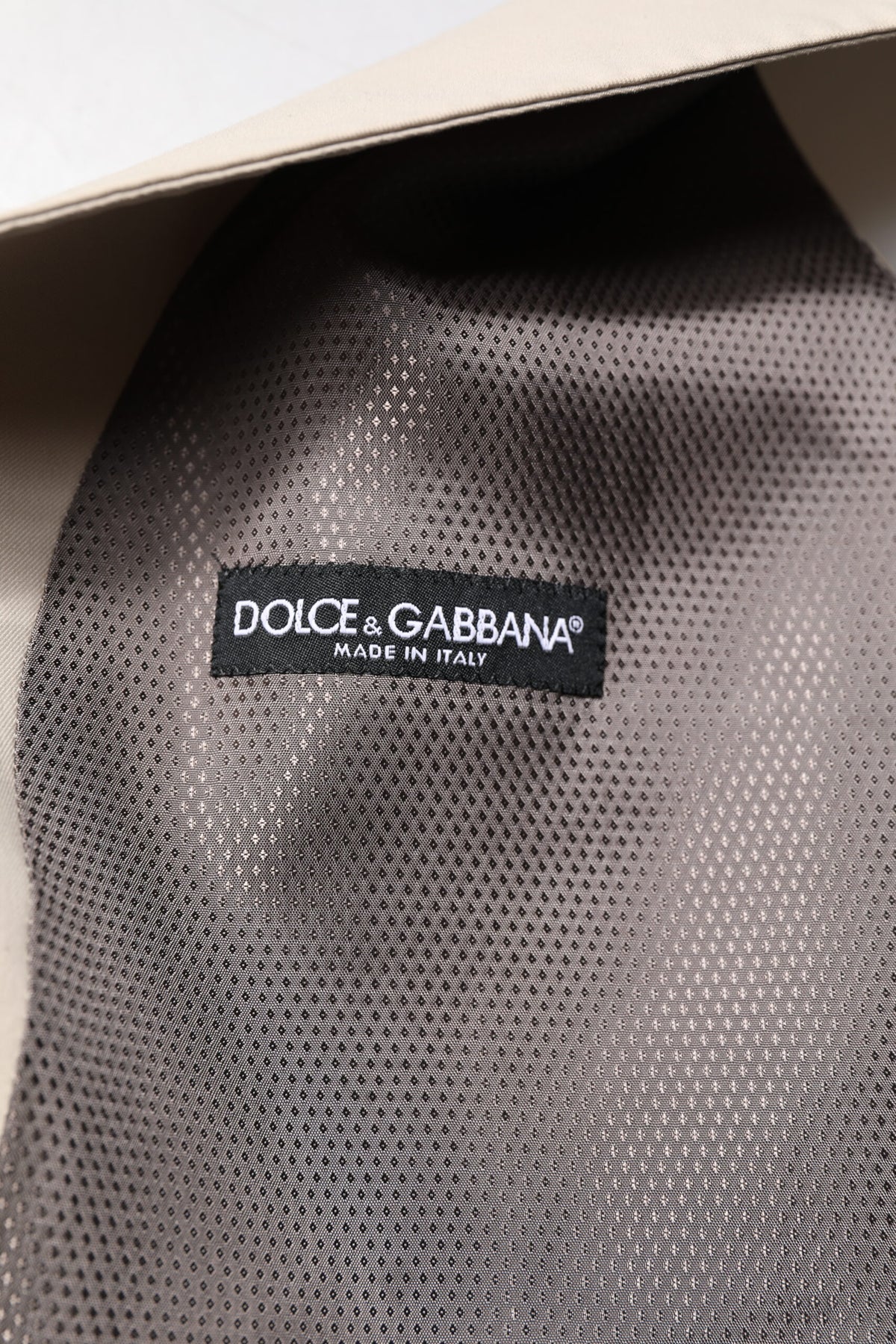 Dolce & Gabbana Beige Gray Dress Men Formal Waistcoat Vest