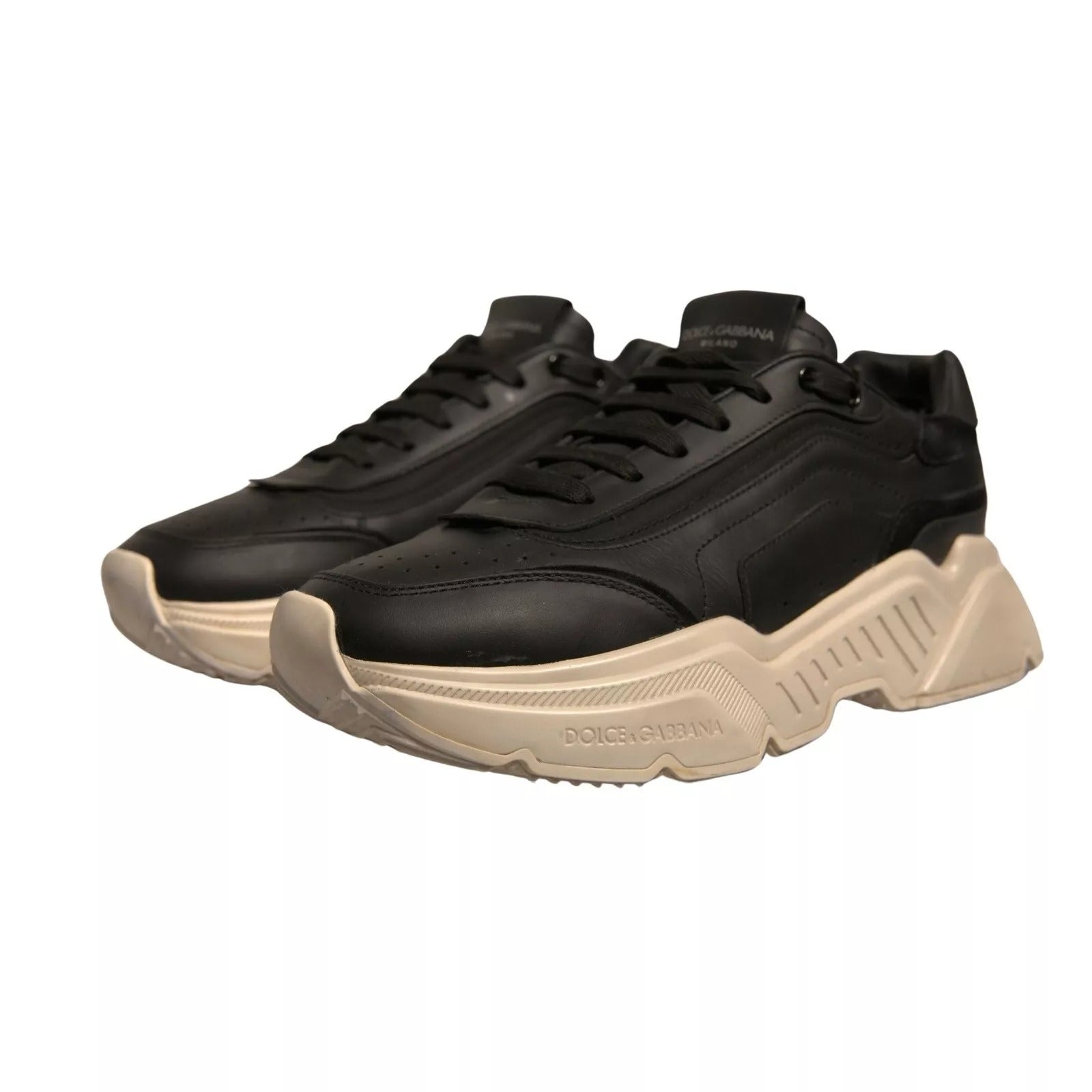 Dolce & Gabbana Black White Daymaster Low Top Sneakers Shoes Dolce & Gabbana