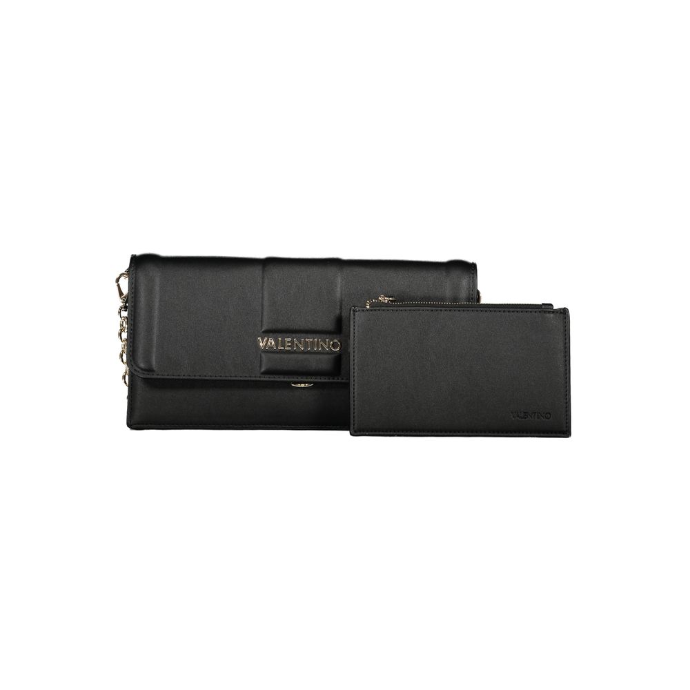 Mario Valentino Black Polyurethane Women Clutch Mario Valentino
