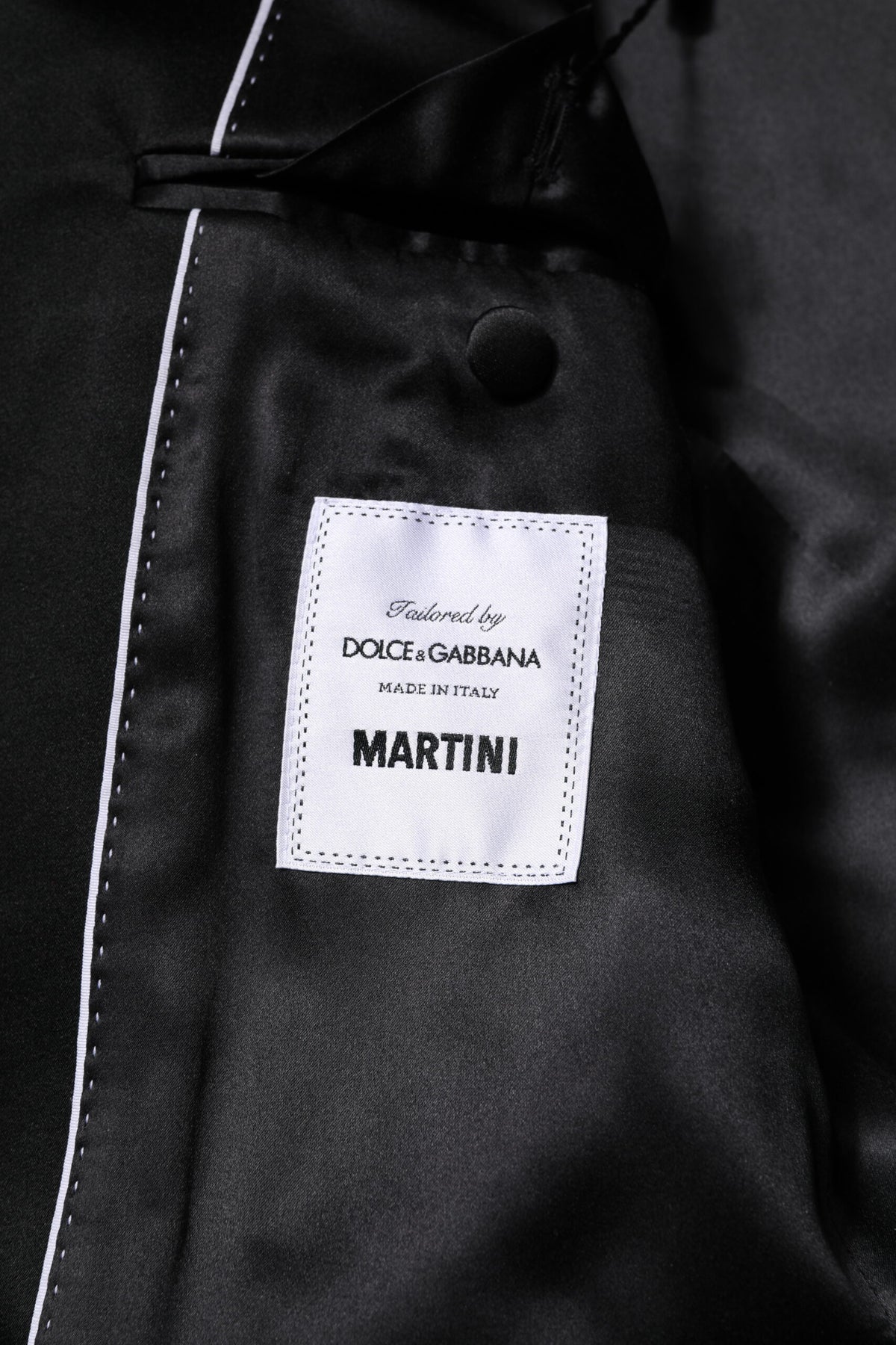 Dolce & Gabbana Black MARTINI Crystal Embellished 3 Pc Suit