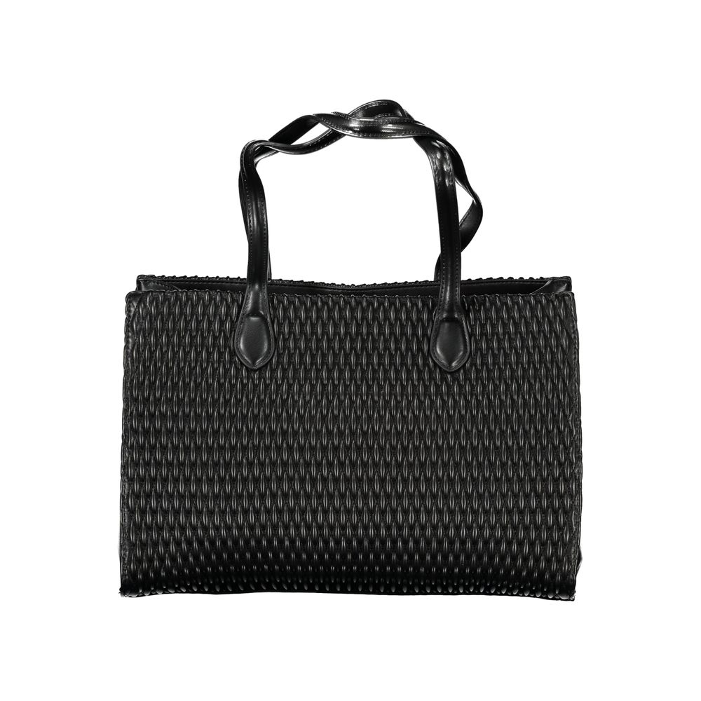 Mario Valentino Black Polyurethane Women Shoulder Bag Mario Valentino