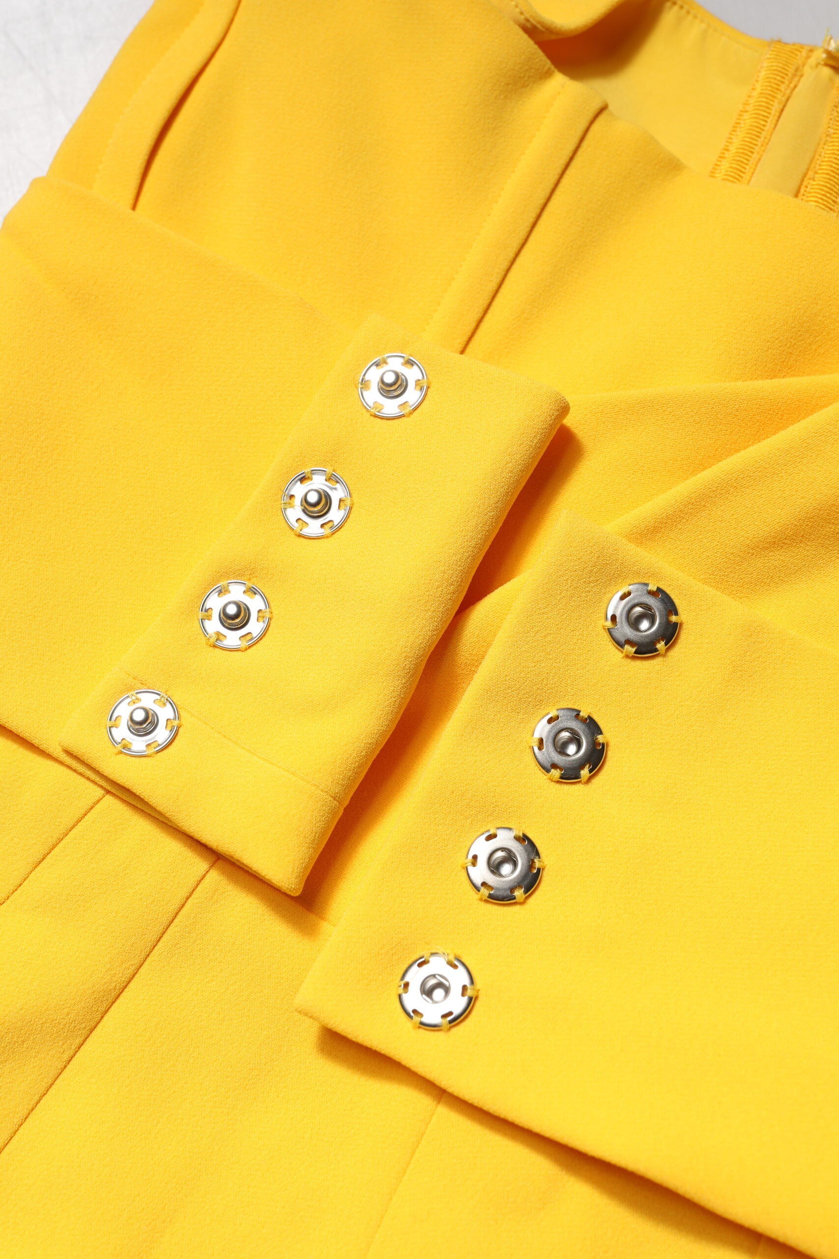 Dolce & Gabbana Yellow One Shoulder Side Slit Midi Dress Dolce & Gabbana