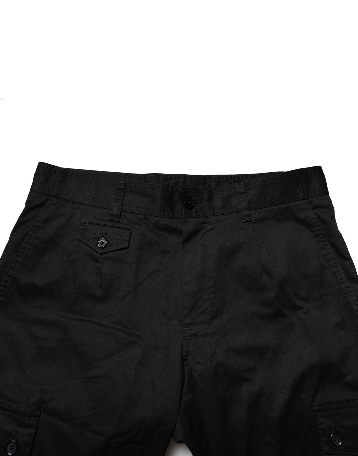 Dolce & Gabbana Black Cotton Dress Slim Formal Pants
