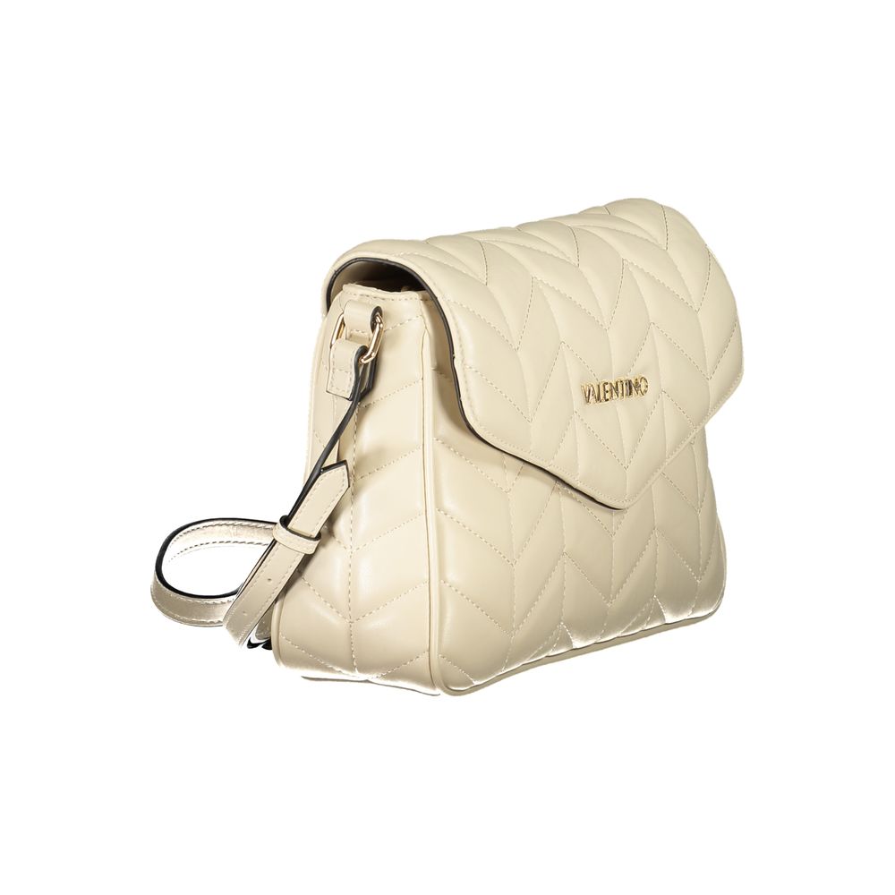 Mario Valentino Beige Polyurethane Women Shoulder Bag Mario Valentino