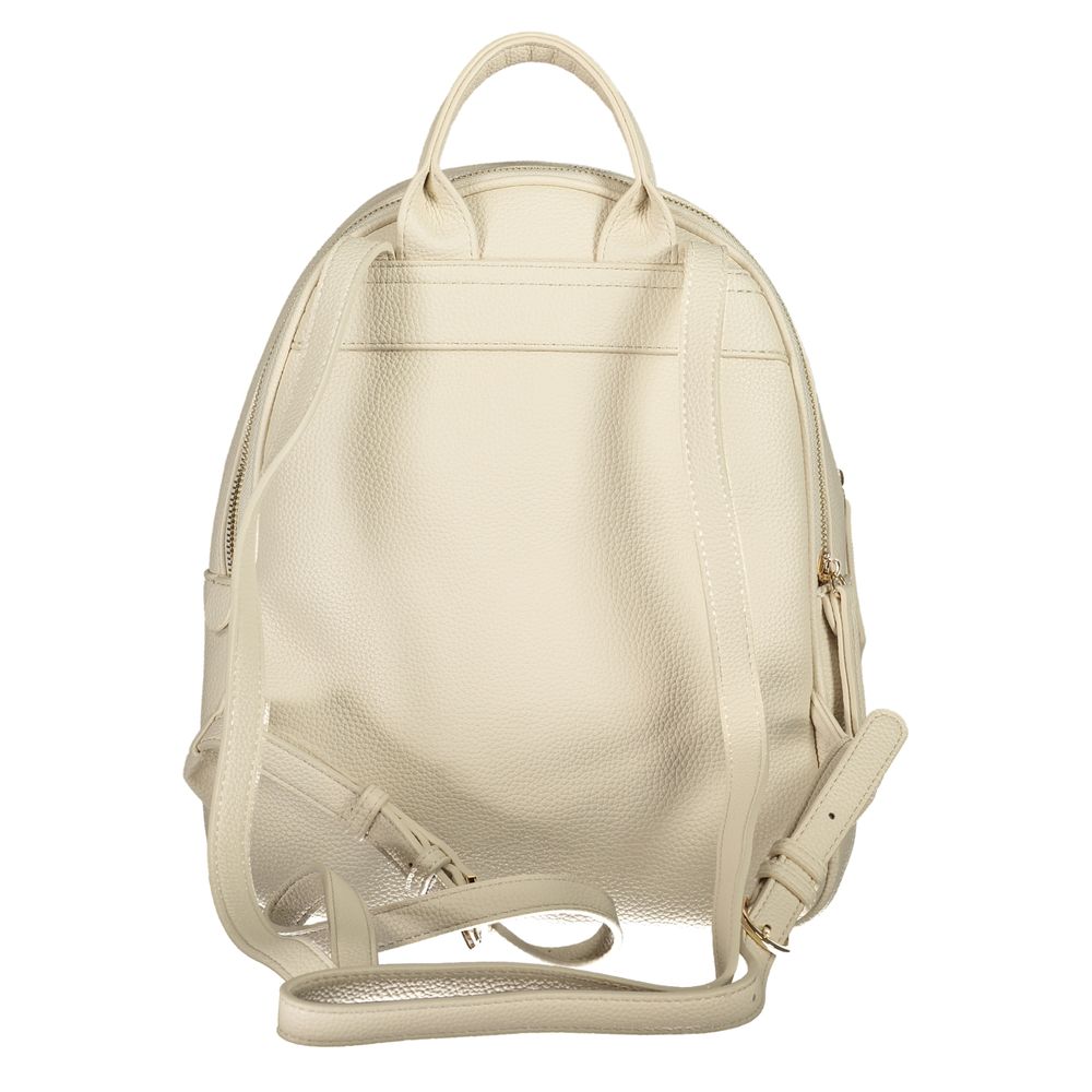 Mario Valentino Beige Polyurethane Women Backpack Mario Valentino