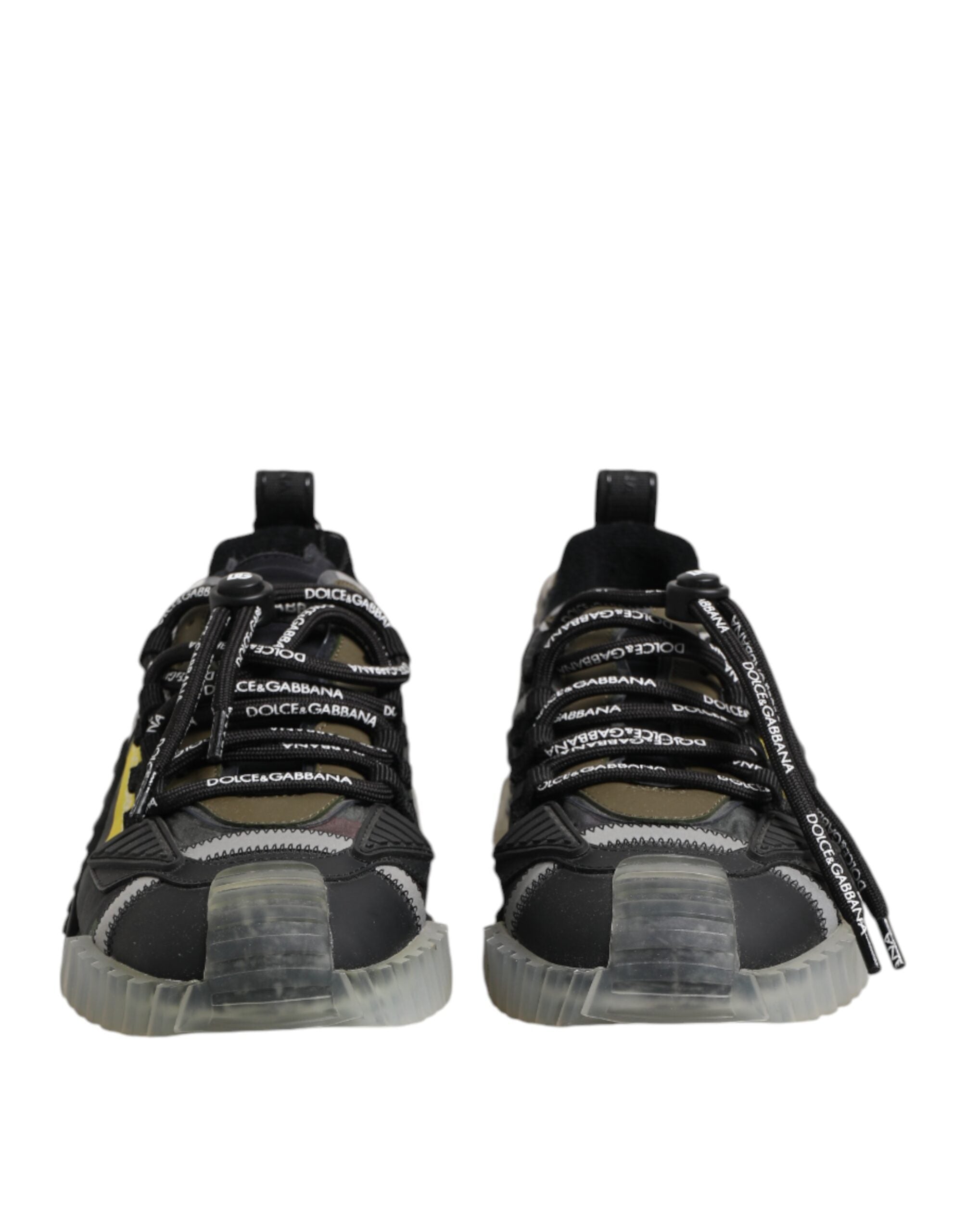 Dolce & Gabbana Multicolor Lace Up Low Top NS1 Sneakers Shoes Dolce & Gabbana