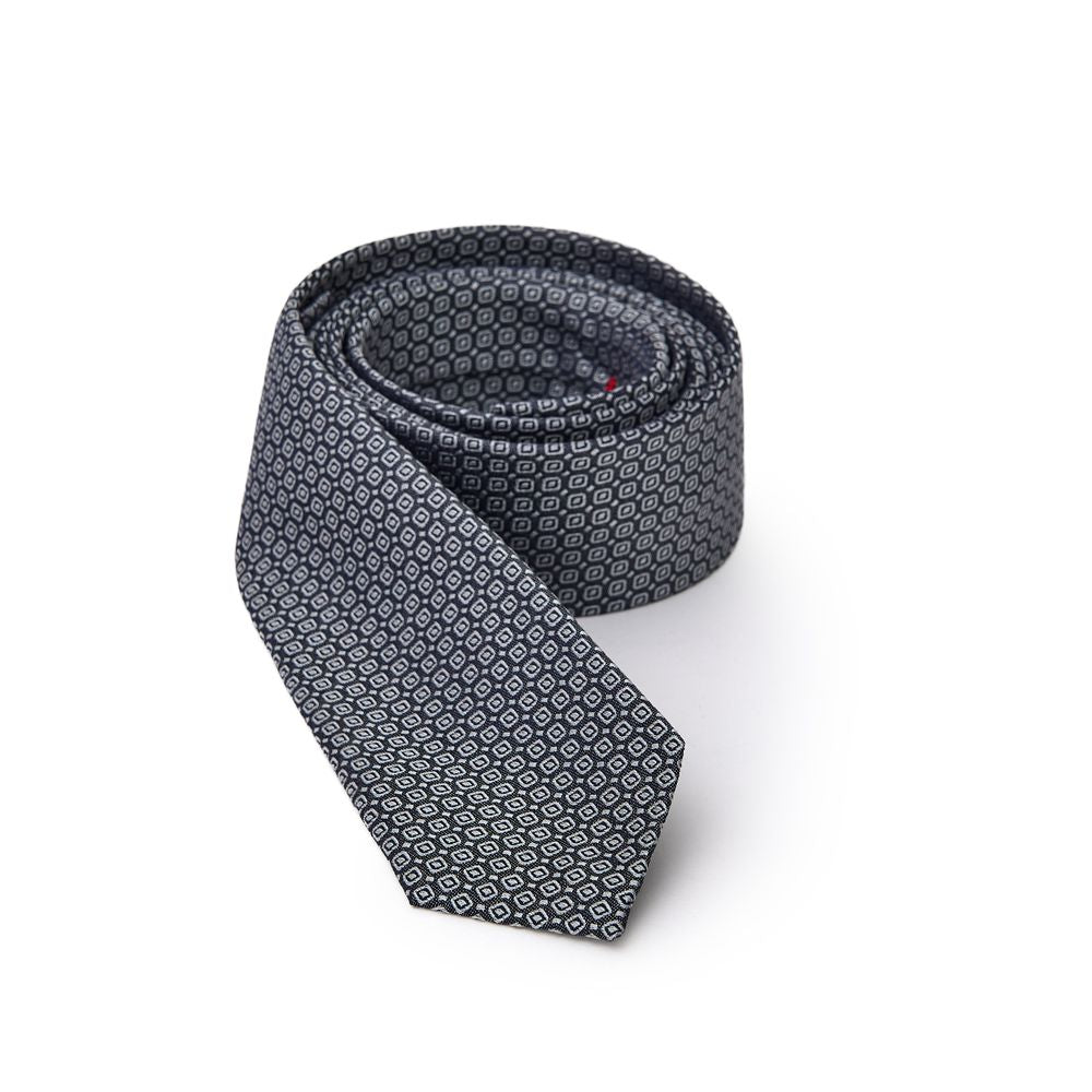 Jil Sander Gray Silk Tie Jil Sander