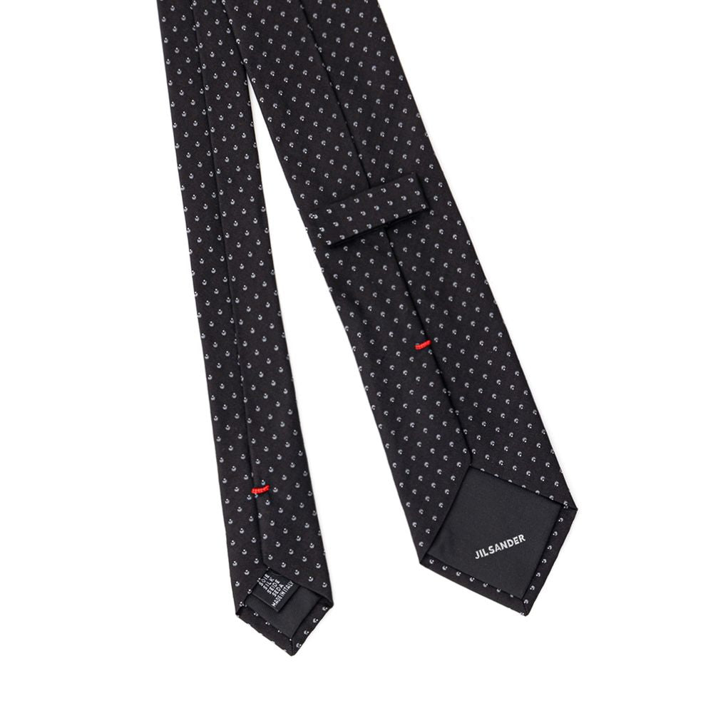 Jil Sander Blue Silk Tie Jil Sander