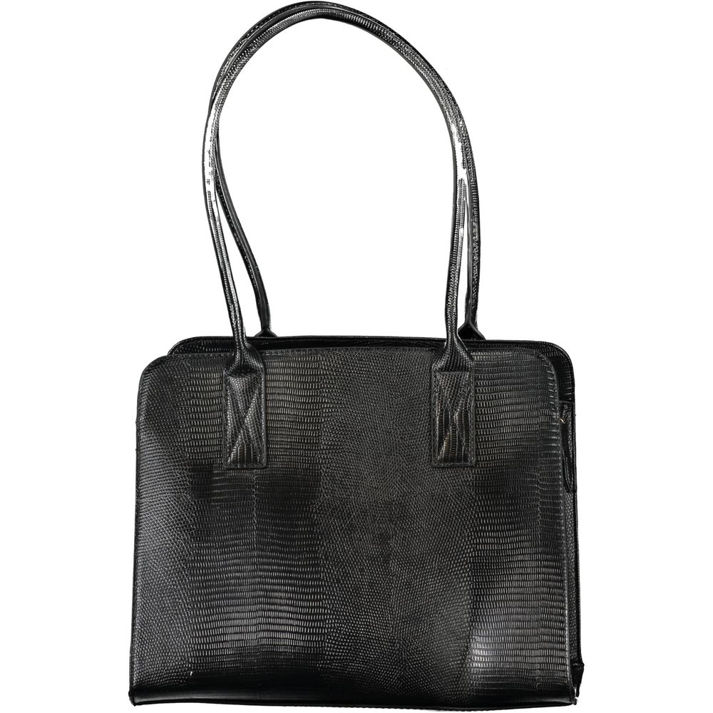 Mario Valentino Black Polyurethane Women's Bag Mario Valentino