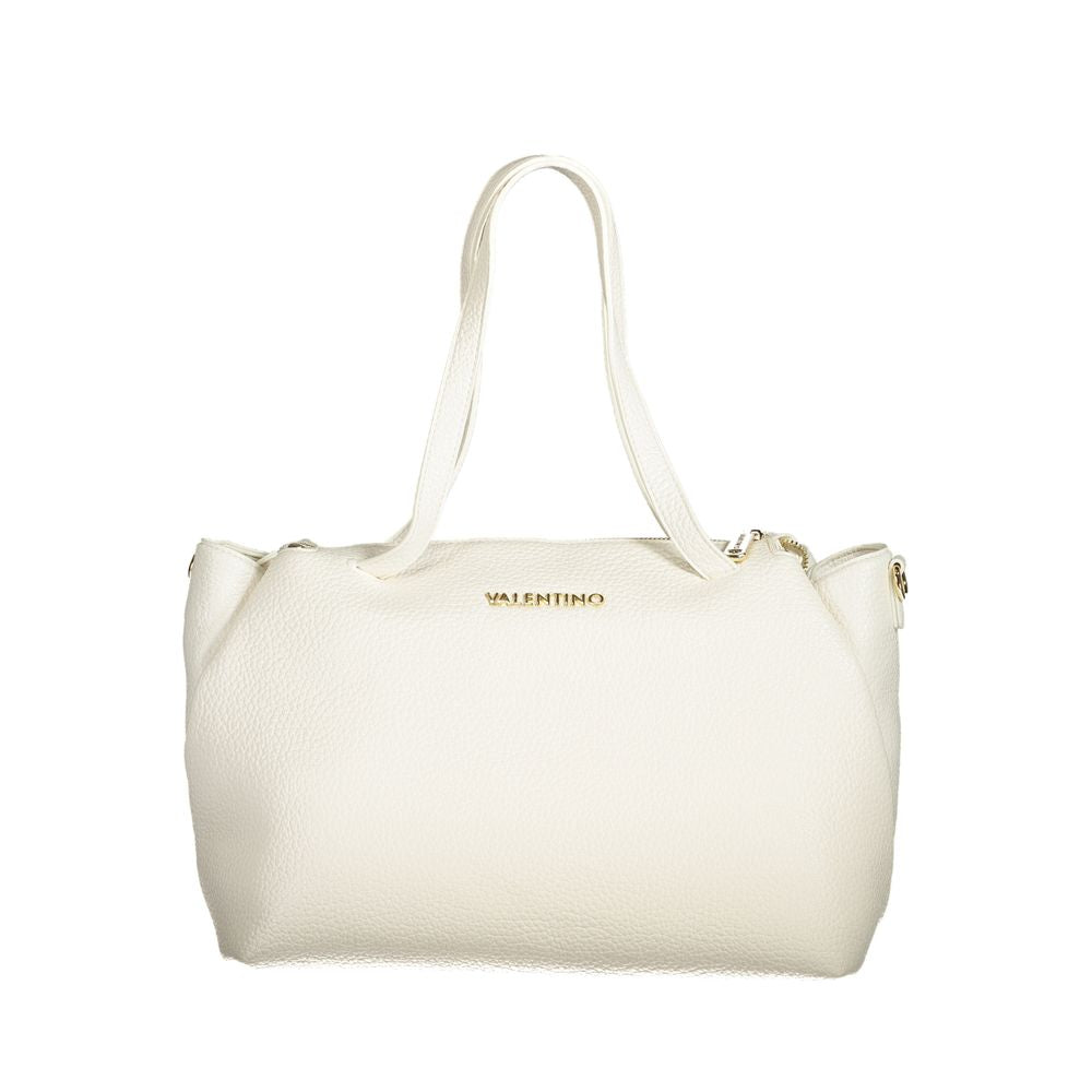Mario Valentino Bianco Polyurethane Women's Bag with Handles and Internal Pocket Mario Valentino