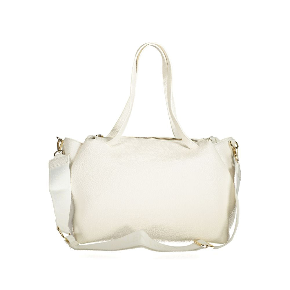 Mario Valentino Bianco Polyurethane Women's Bag with Handles and Internal Pocket Mario Valentino