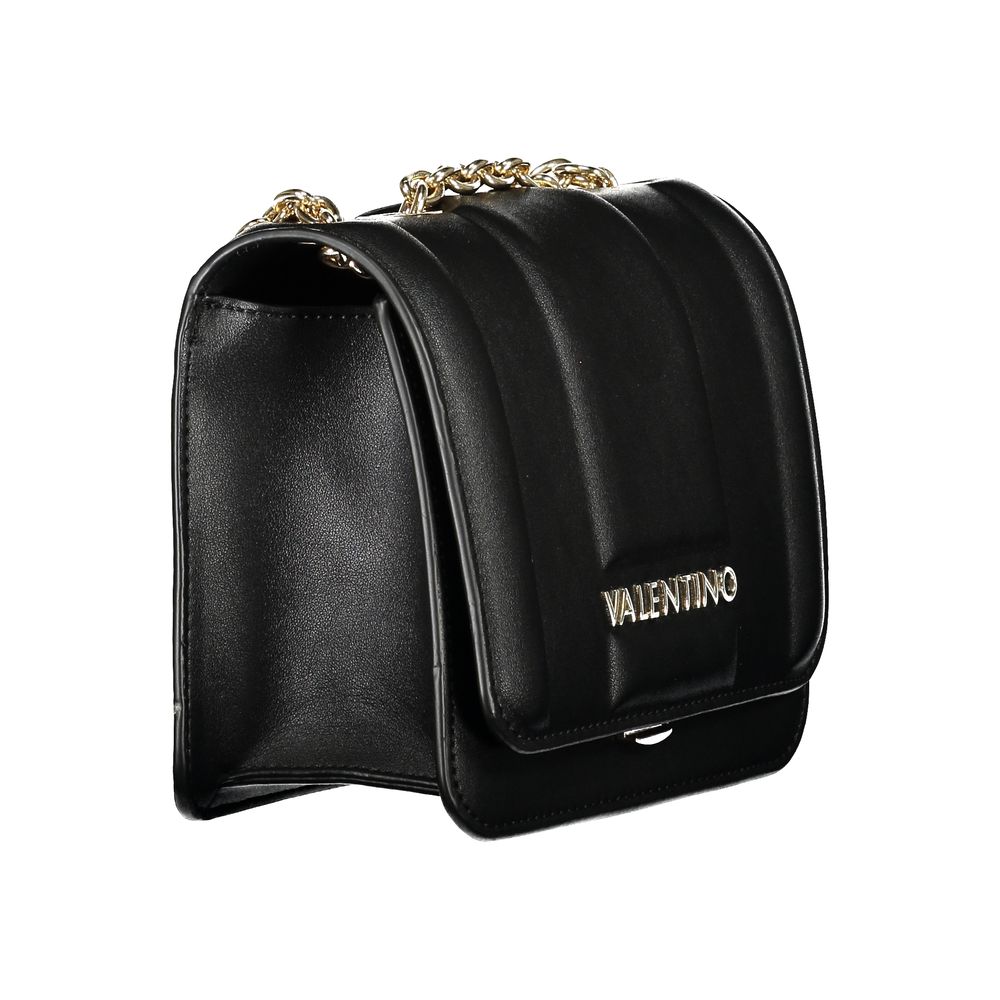 Mario Valentino Nero Polyurethane Women Shoulder Bag Mario Valentino