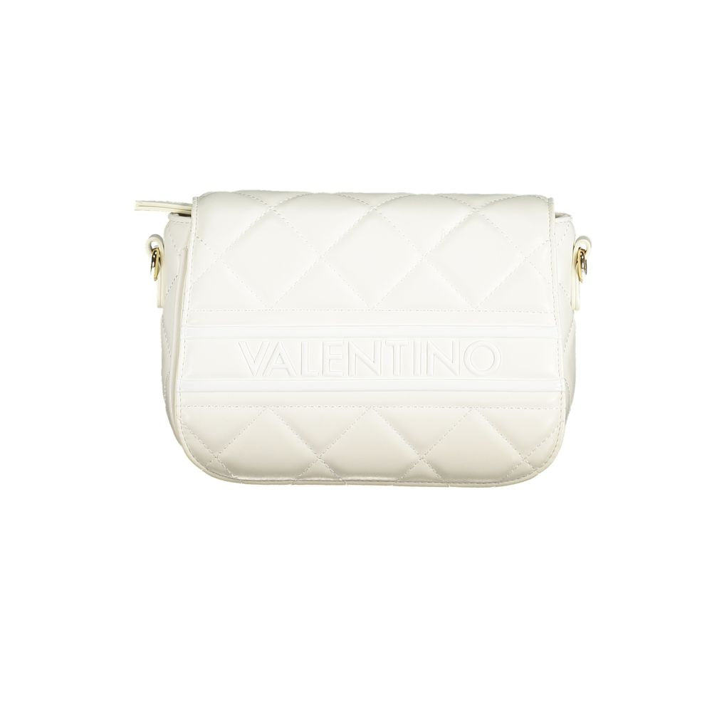 Mario Valentino Bianco Polyurethane Women's Bag with Adjustable Shoulder Strap Mario Valentino