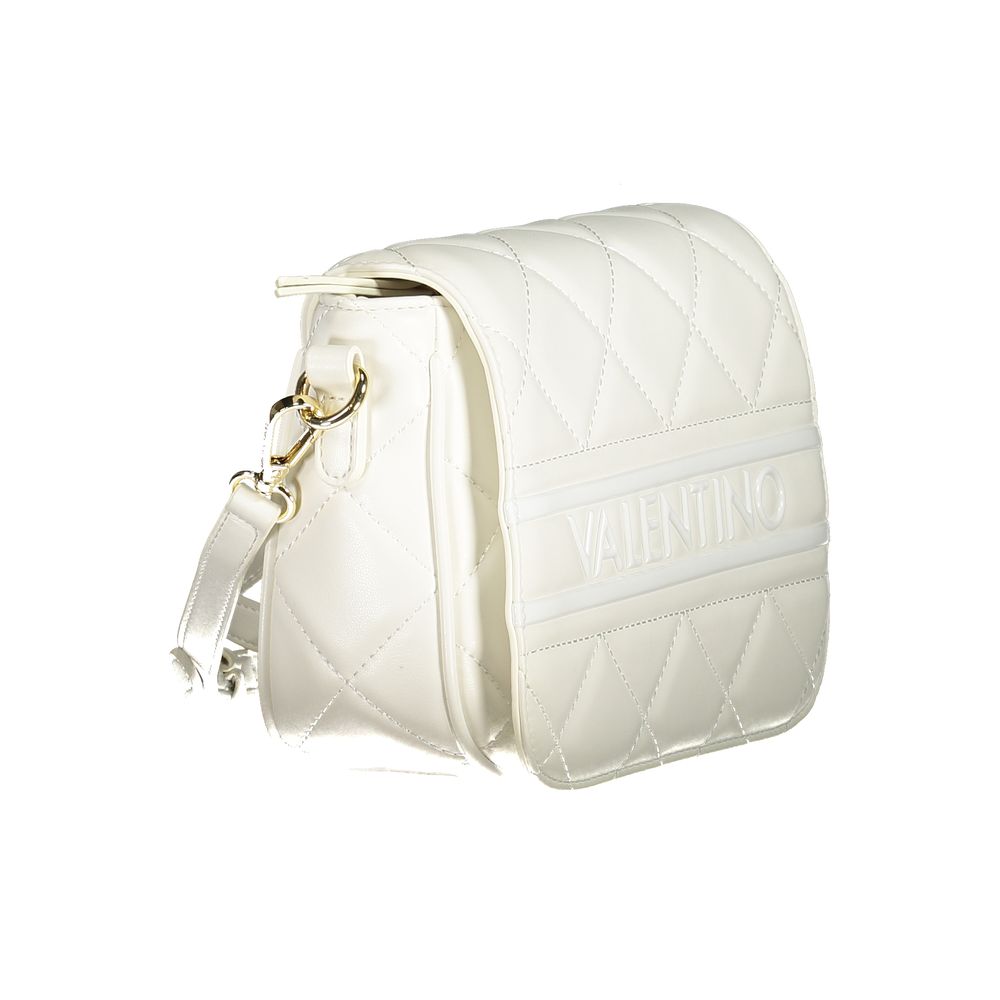 Mario Valentino Bianco Polyurethane Women's Bag with Adjustable Shoulder Strap Mario Valentino