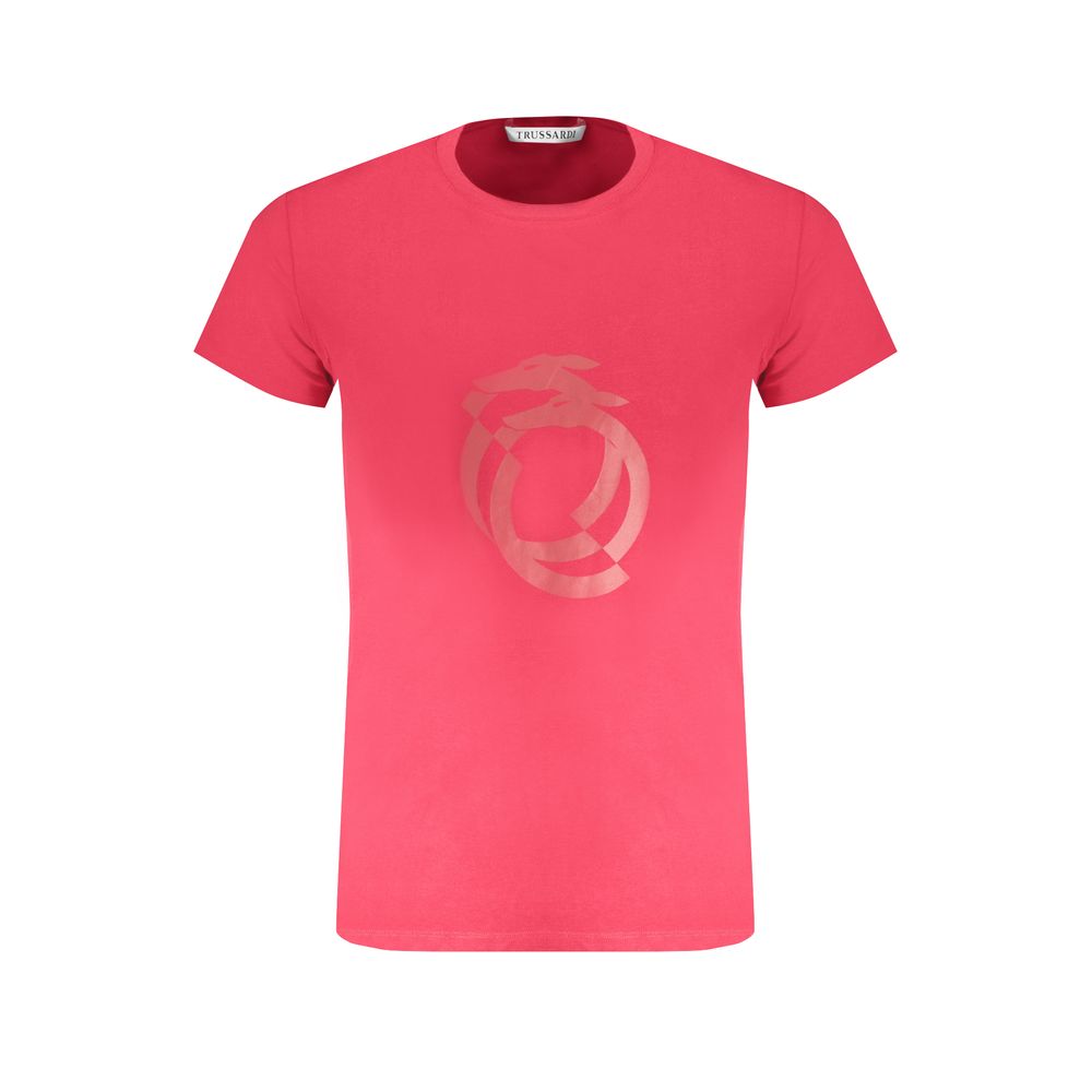 Trussardi Rosso Cotton Men T-Shirt Trussardi