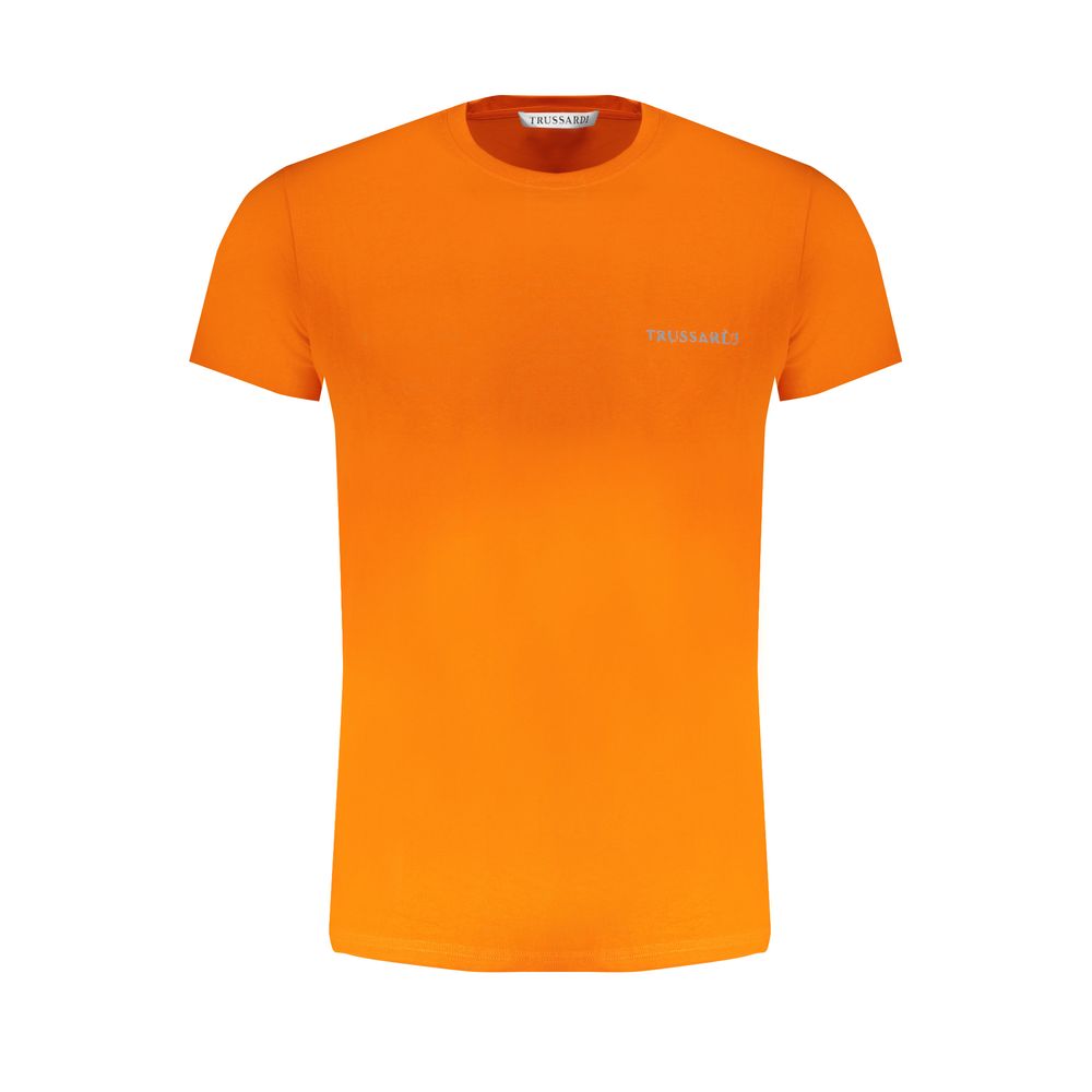 Trussardi Arancione Cotton Men T-Shirt Trussardi
