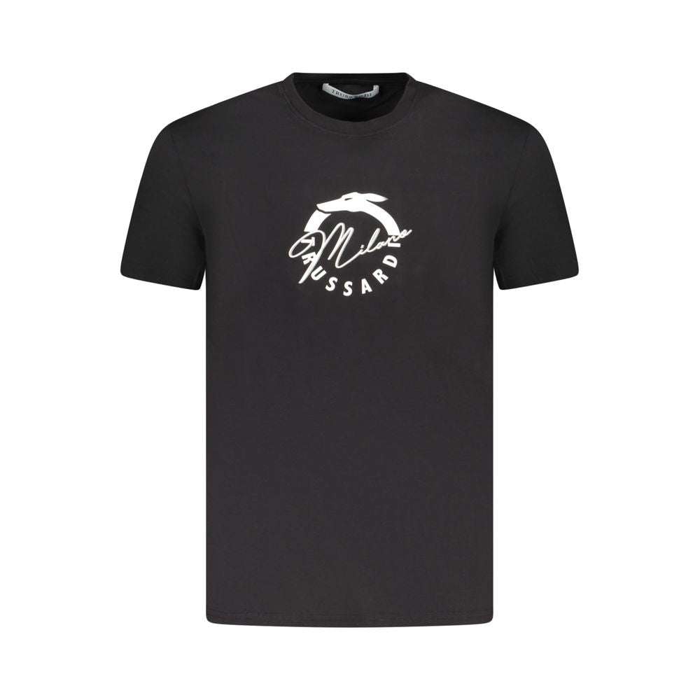 Trussardi Nero Cotton Mens T-Shirt Trussardi