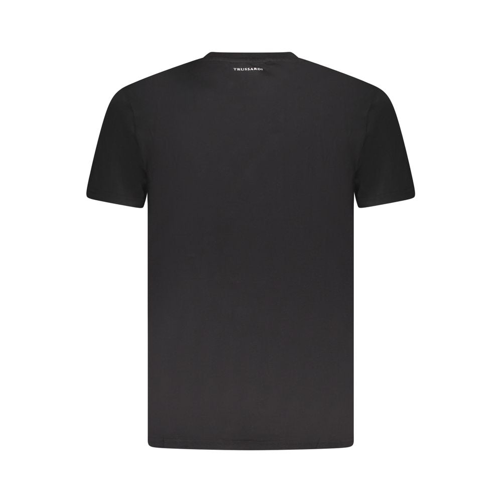 Trussardi Nero Cotton Mens T-Shirt Trussardi