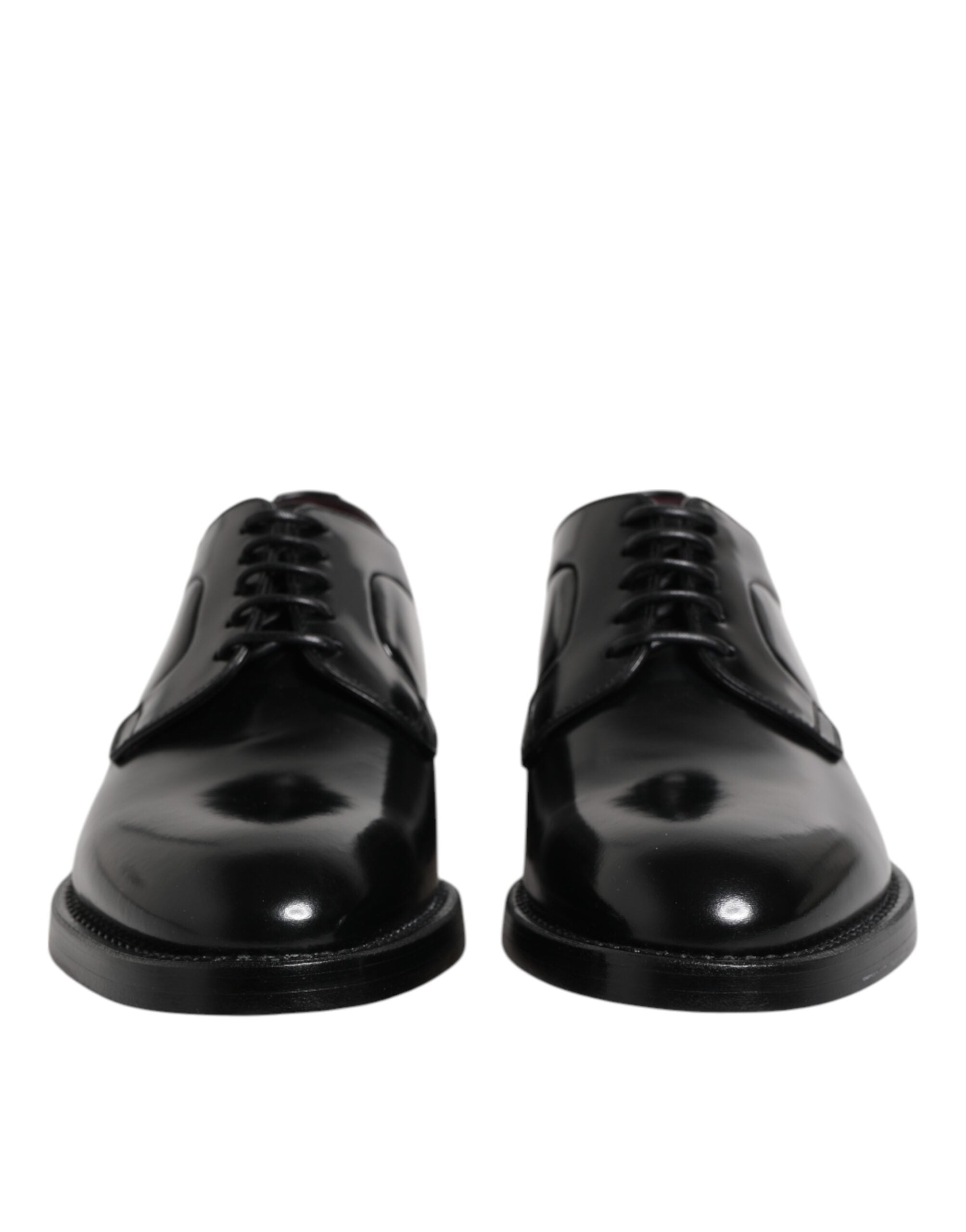 Dolce & Gabbana Black Leather Lace Up Derby Dress Formal Shoes Dolce & Gabbana