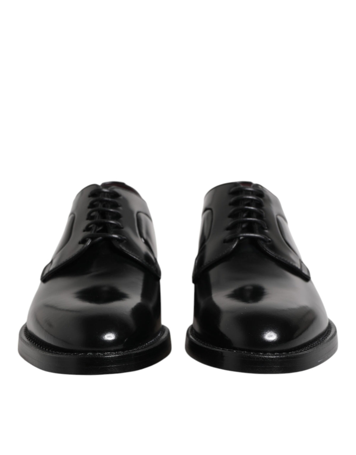Dolce & Gabbana Black Leather Lace Up Derby Dress Formal Shoes