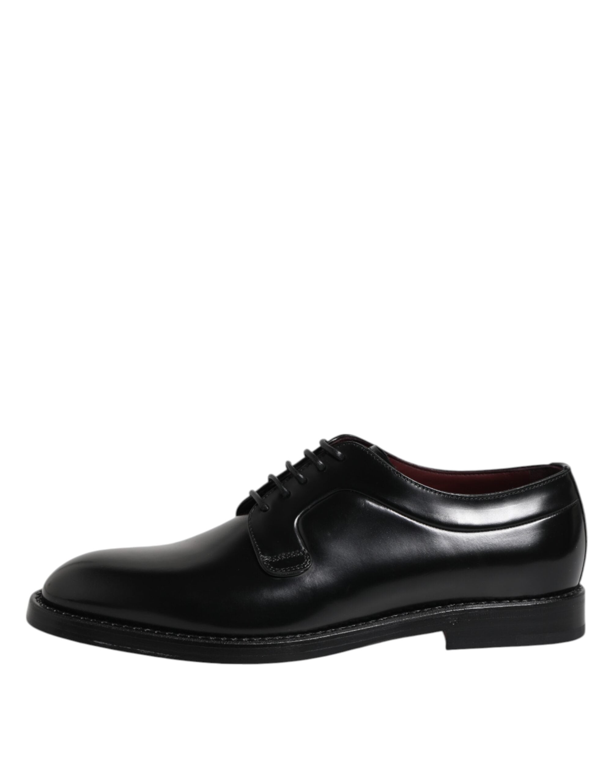 Dolce & Gabbana Black Leather Lace Up Derby Dress Formal Shoes Dolce & Gabbana