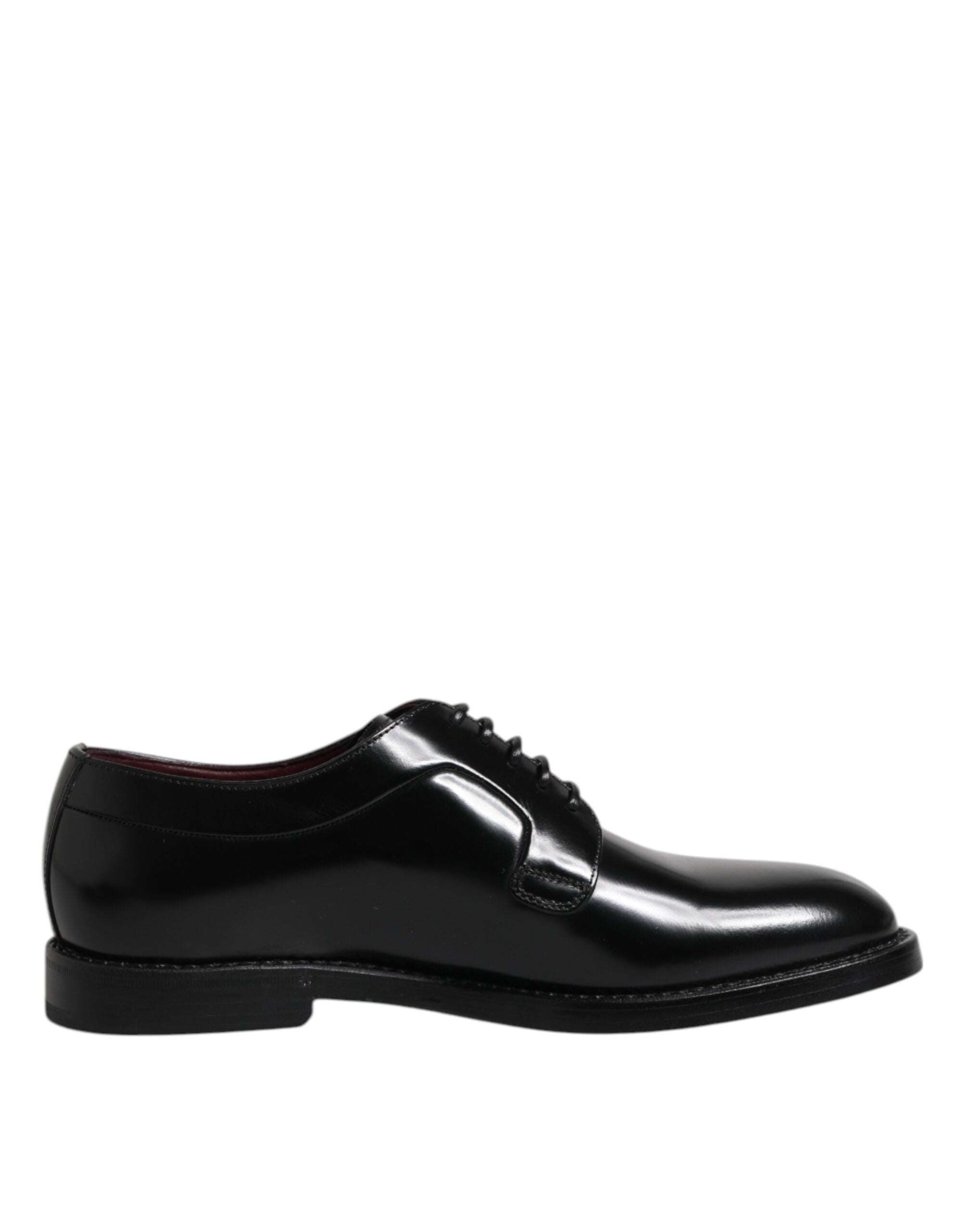 Dolce & Gabbana Black Leather Lace Up Derby Dress Formal Shoes Dolce & Gabbana