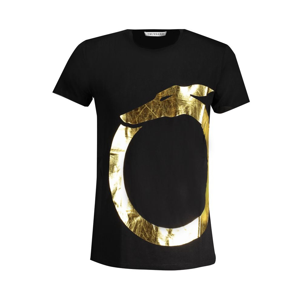 Trussardi Black Cotton Men's T-Shirt Trussardi