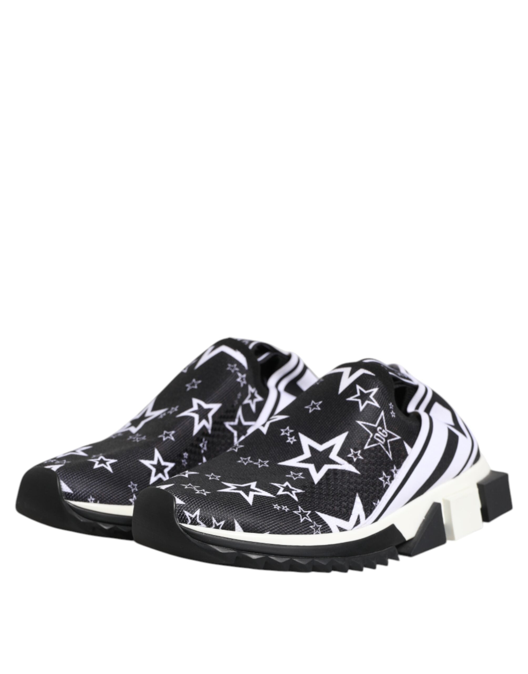 Dolce & Gabbana Black White Sorrento Low Top Sneakers Shoes Dolce & Gabbana