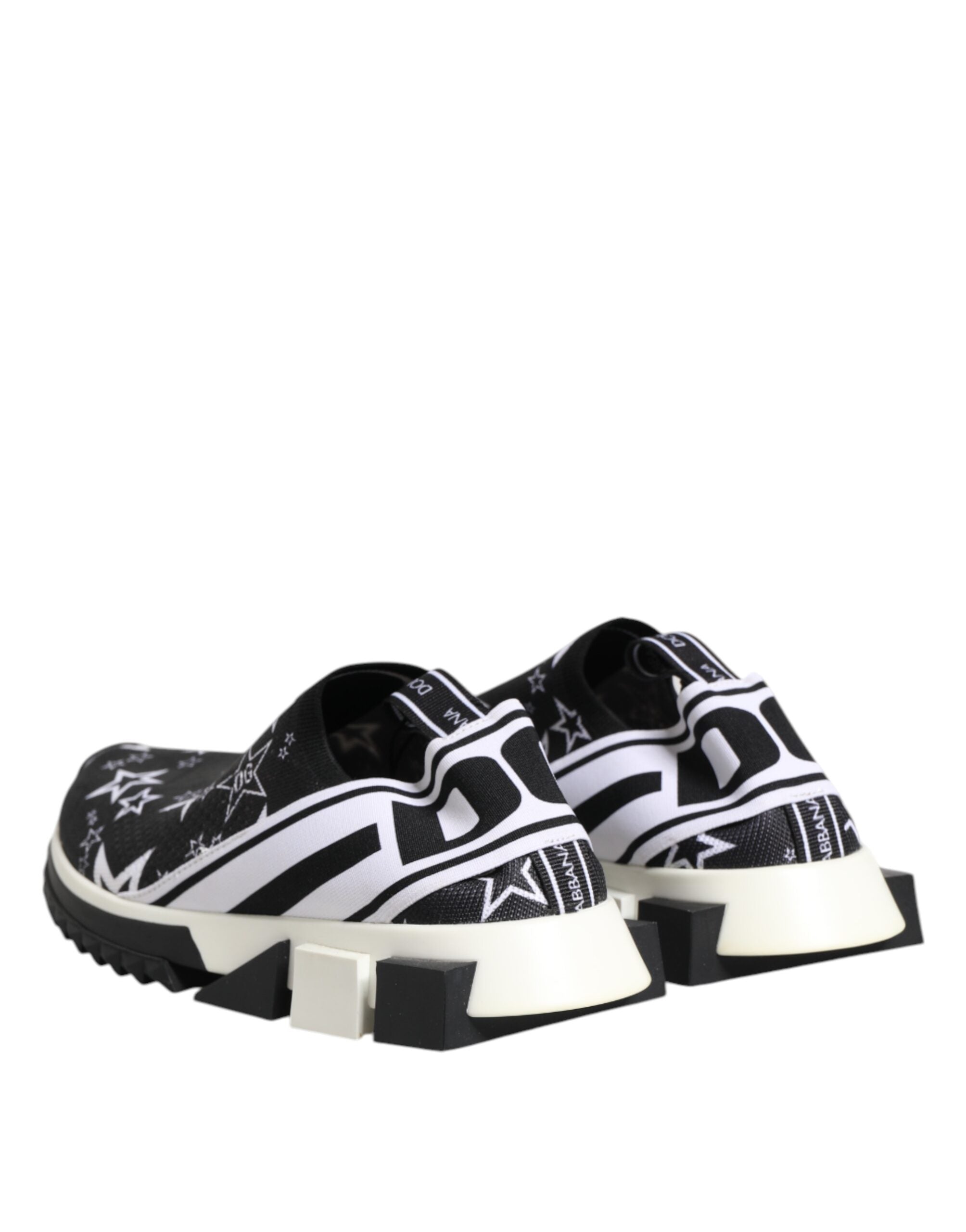 Dolce & Gabbana Black White Sorrento Low Top Sneakers Shoes Dolce & Gabbana
