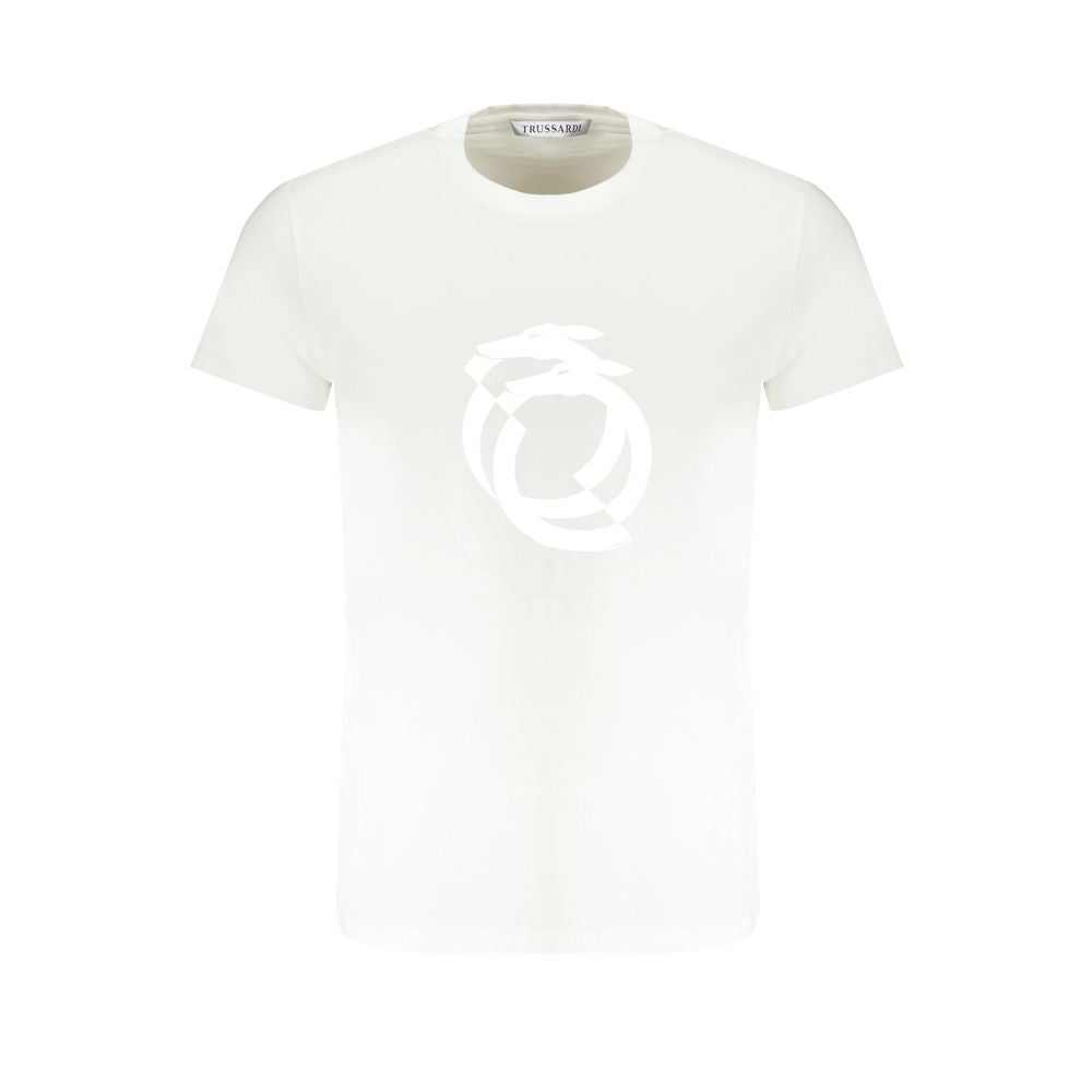 Trussardi White Cotton Men's T-Shirt Trussardi