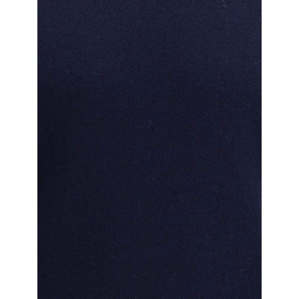 Brunello Cucinelli Blue Cashmere Sweater Brunello Cucinelli